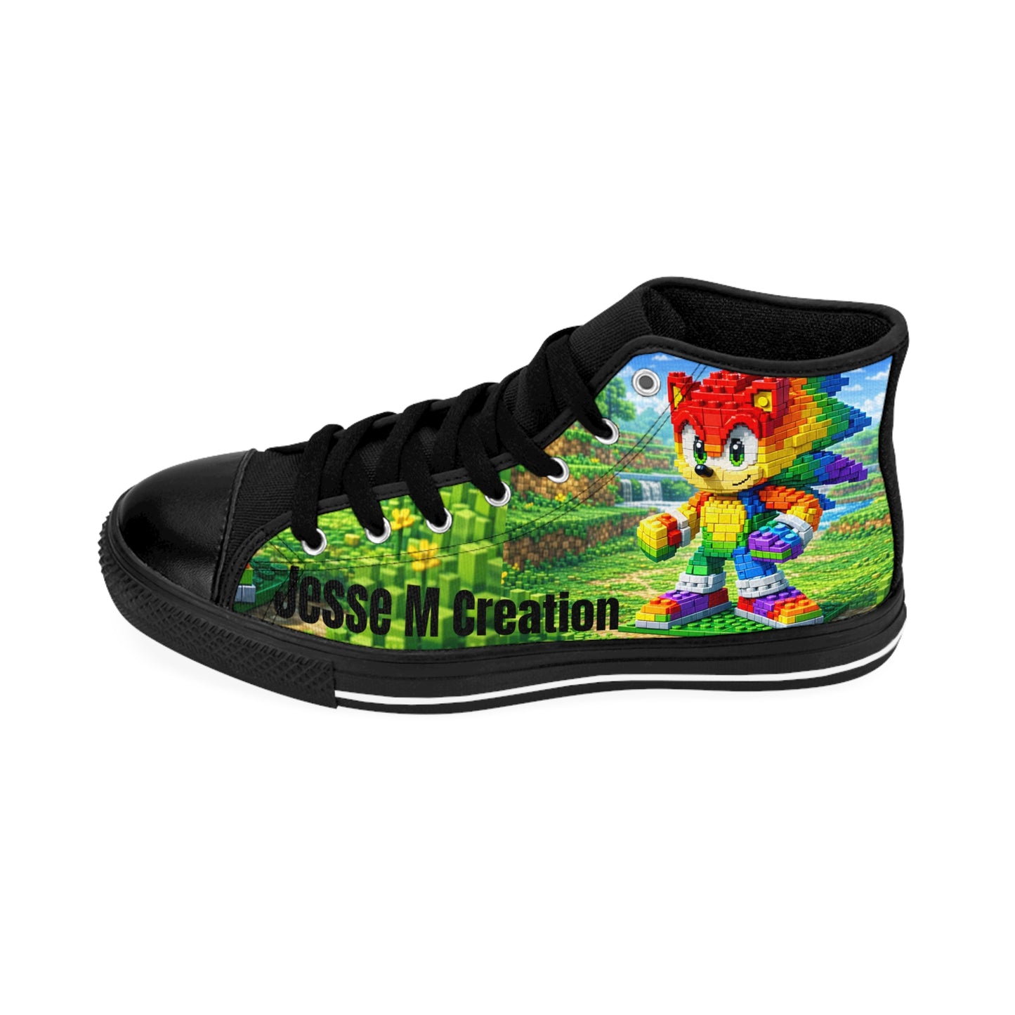 Custom Cartoon Character High-Top Sneakers — Jesse M Creation