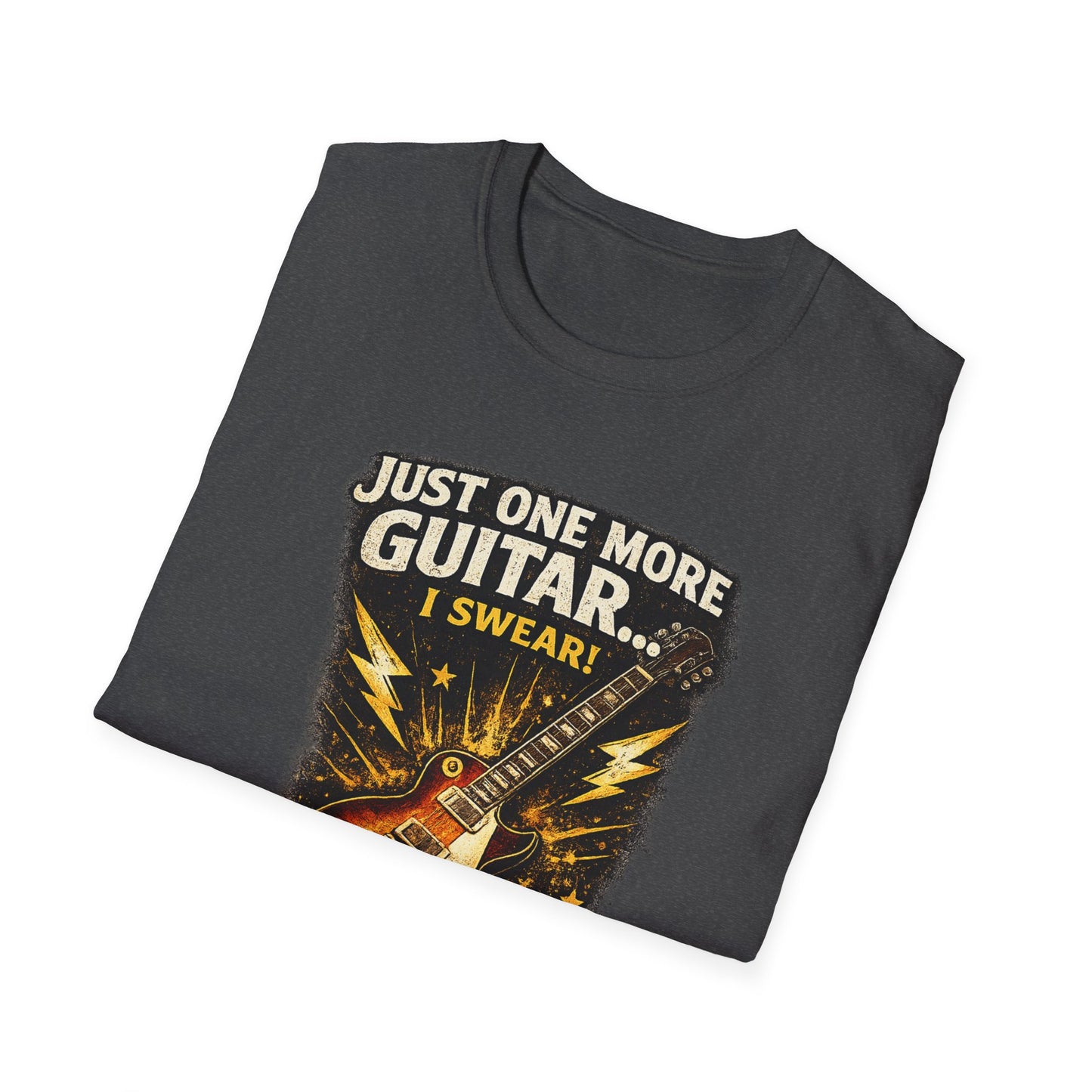 Guitar Lover T‑Shirt — "Just One More Guitar, I Lost Count" Retro Electric Guitar Tee
