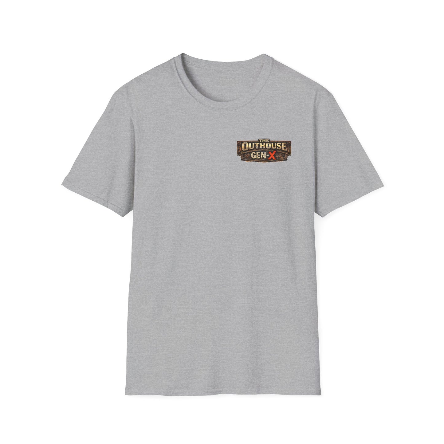 The Outhouse Cold Beer T-Shirt — Gen‑X Garage Hangout Graphic Tee