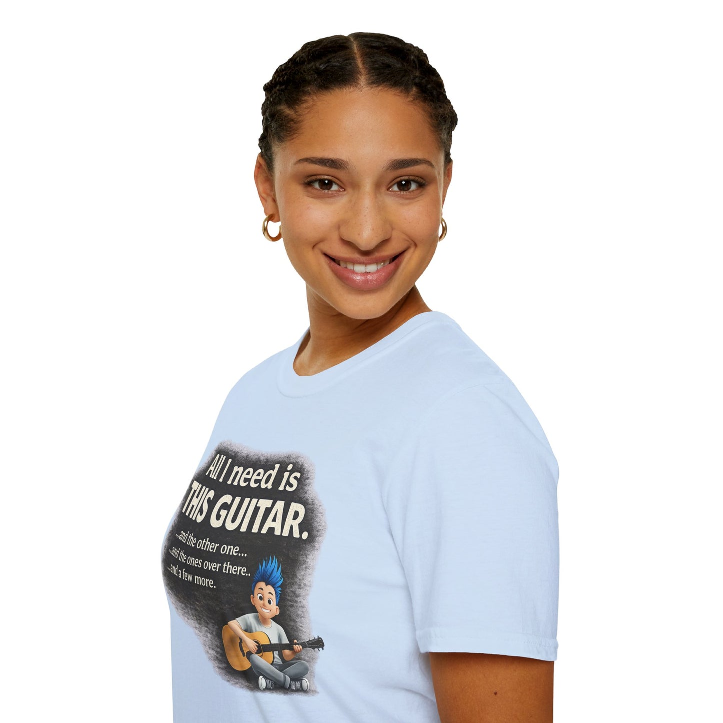 Guitar Lover T-Shirt — "All I Need Is This Guitar" Graphic Tee
