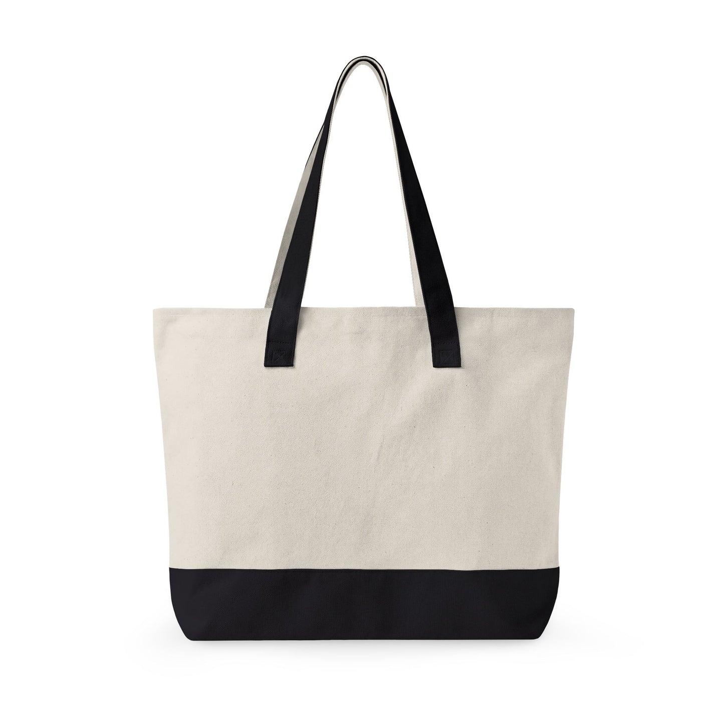 Canvas Tote Bag – "Rescued is My Favorite Breed" Zippered Reusable Shopper