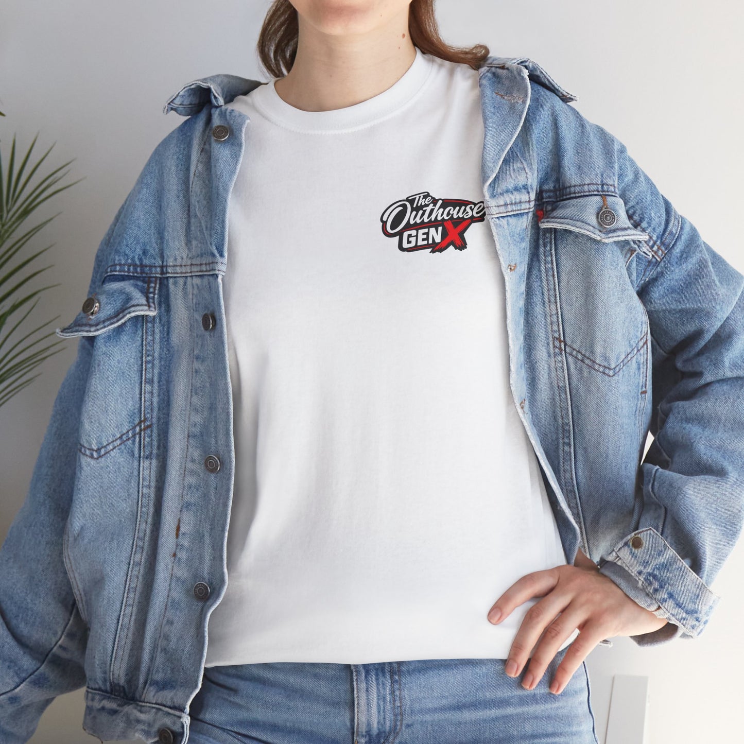 The Outhouse Gen X Tee — Retro Campfire Nostalgia Graphic T-Shirt