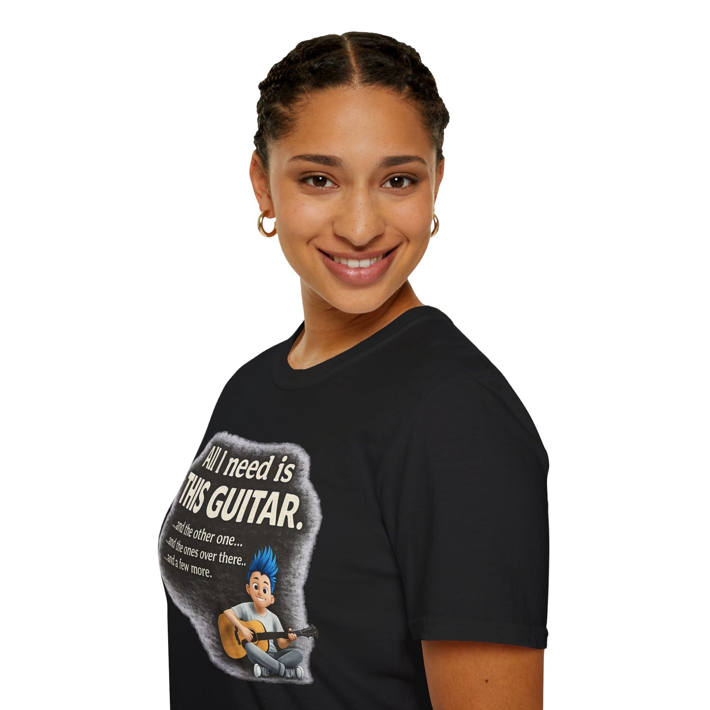 Guitar Lover T-Shirt — "All I Need Is This Guitar" Graphic Tee