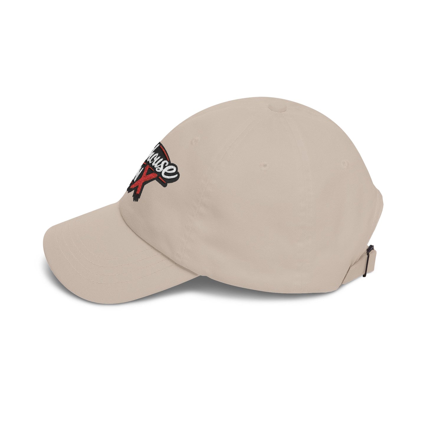 Outhouse Gen‑X Dad Cap — Bold Red X Logo Hat