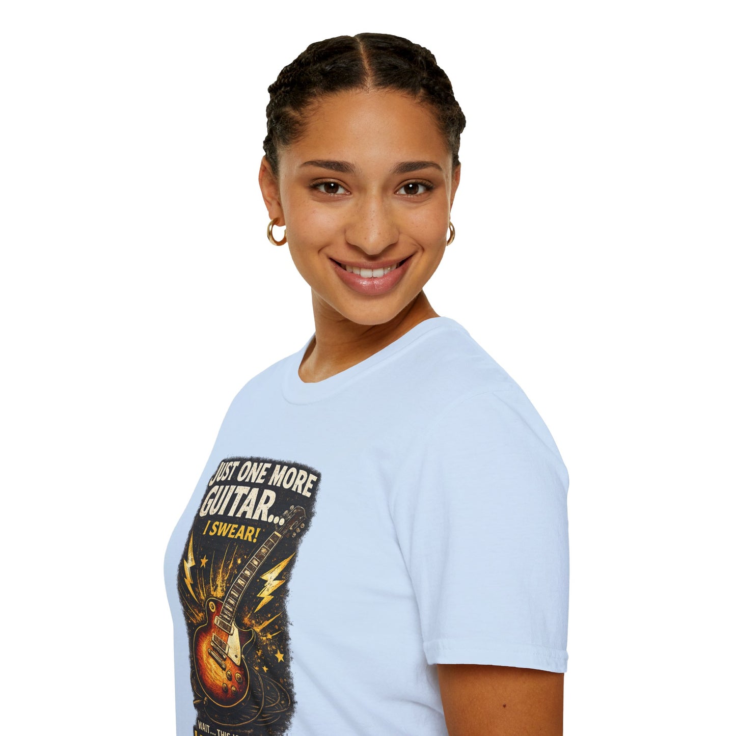 Guitar Lover T‑Shirt — "Just One More Guitar, I Lost Count" Retro Electric Guitar Tee