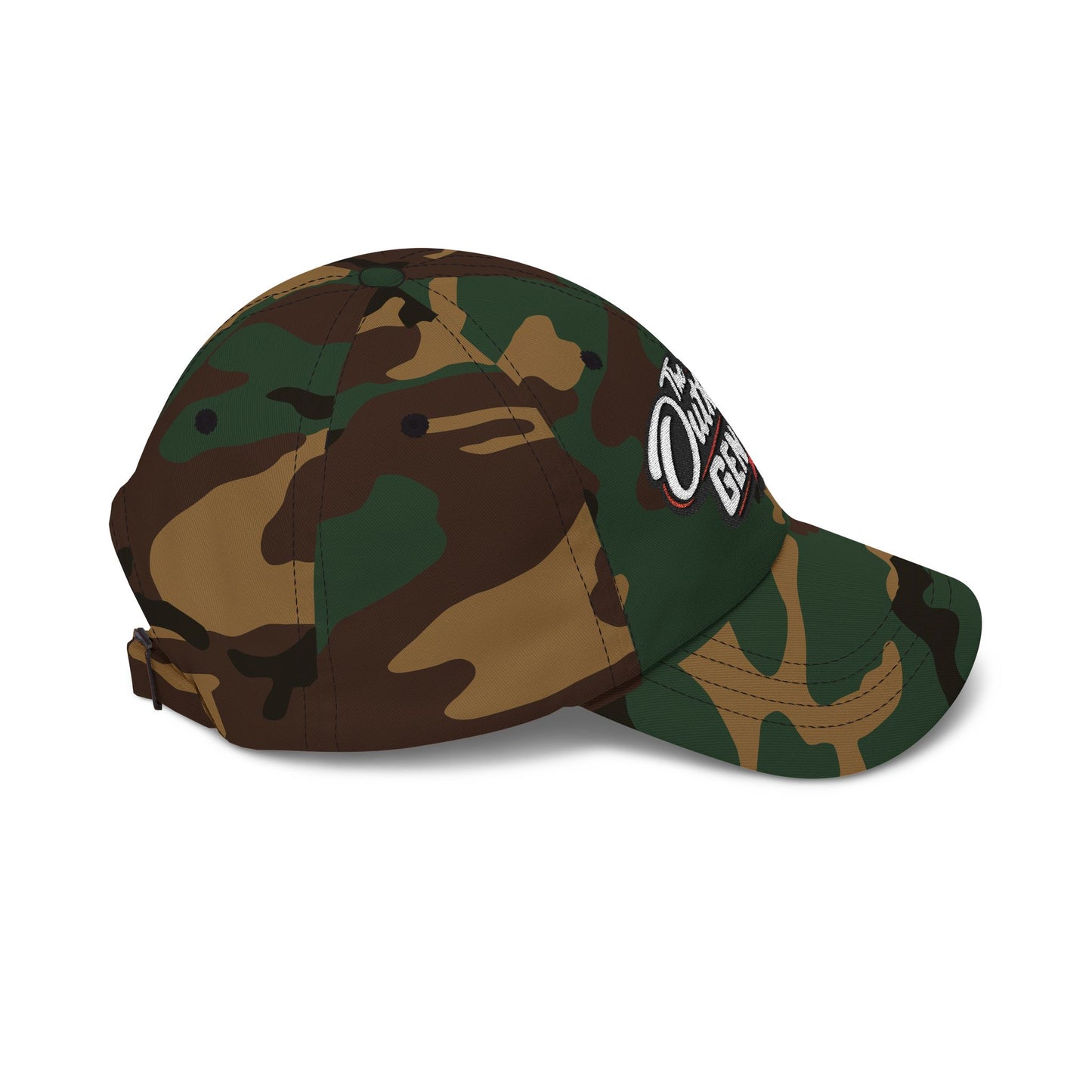 Outhouse Gen‑X Dad Cap — Bold Red X Logo Hat