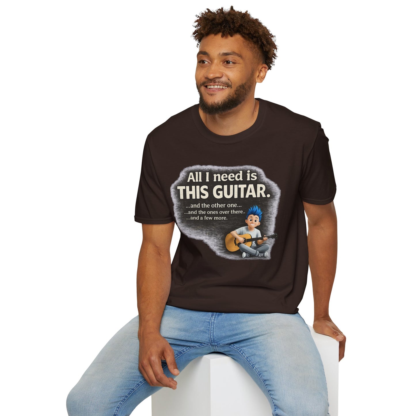 Guitar Lover T-Shirt — "All I Need Is This Guitar" Graphic Tee