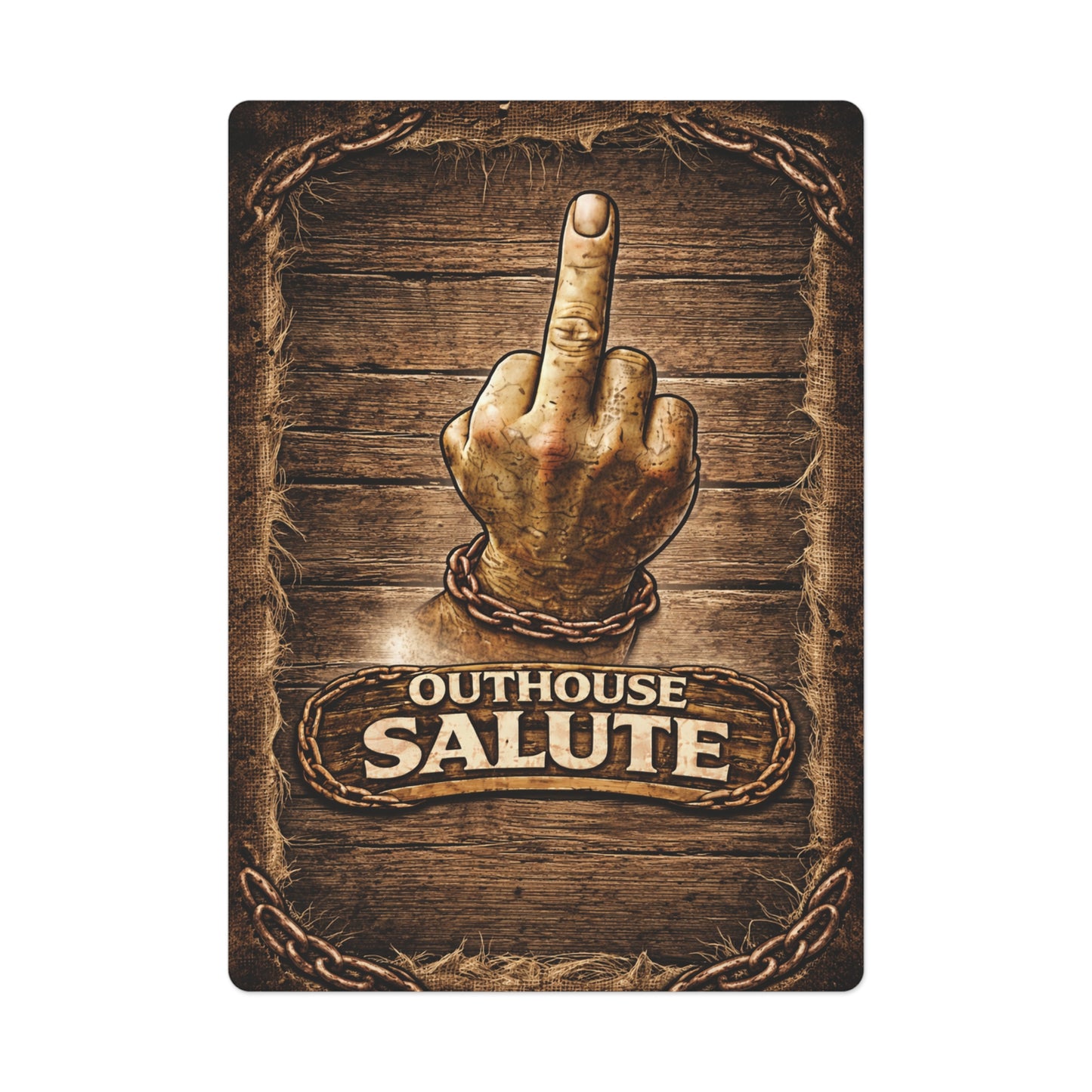 💥OUTHOUSE SALUTE™ POKER CARDS