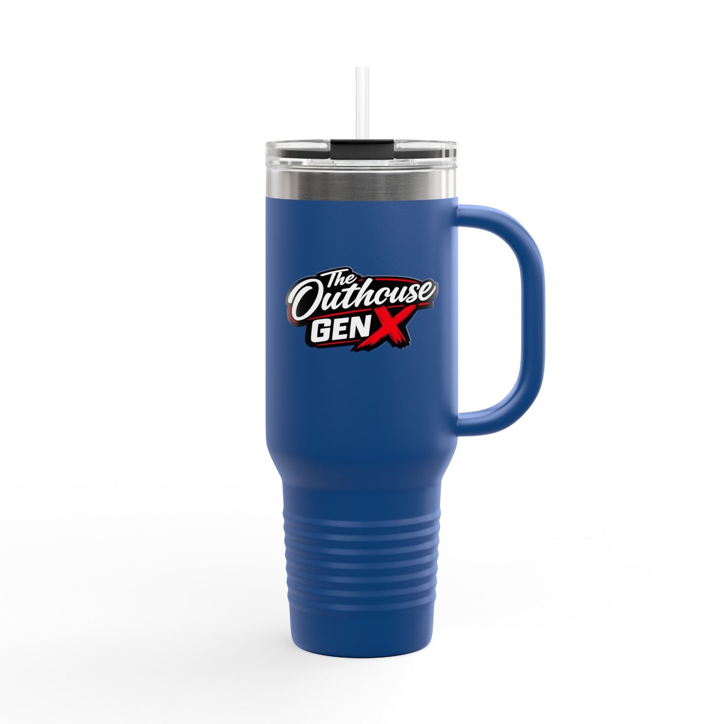 Outhouse Gen-X Insulated Tumbler — 40oz Travel Mug with Red X Logo