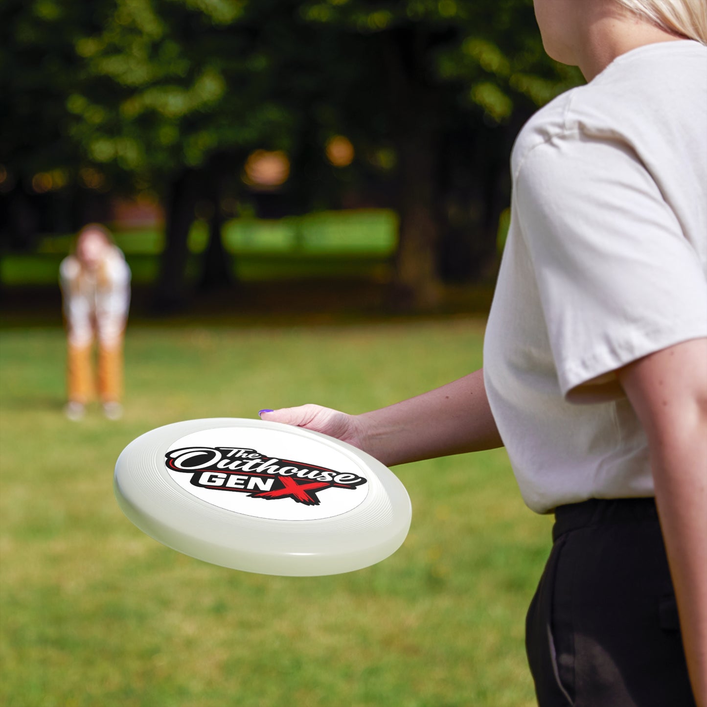 Frisbee — 'The Outhouse Gen X' Logo Flying Disc