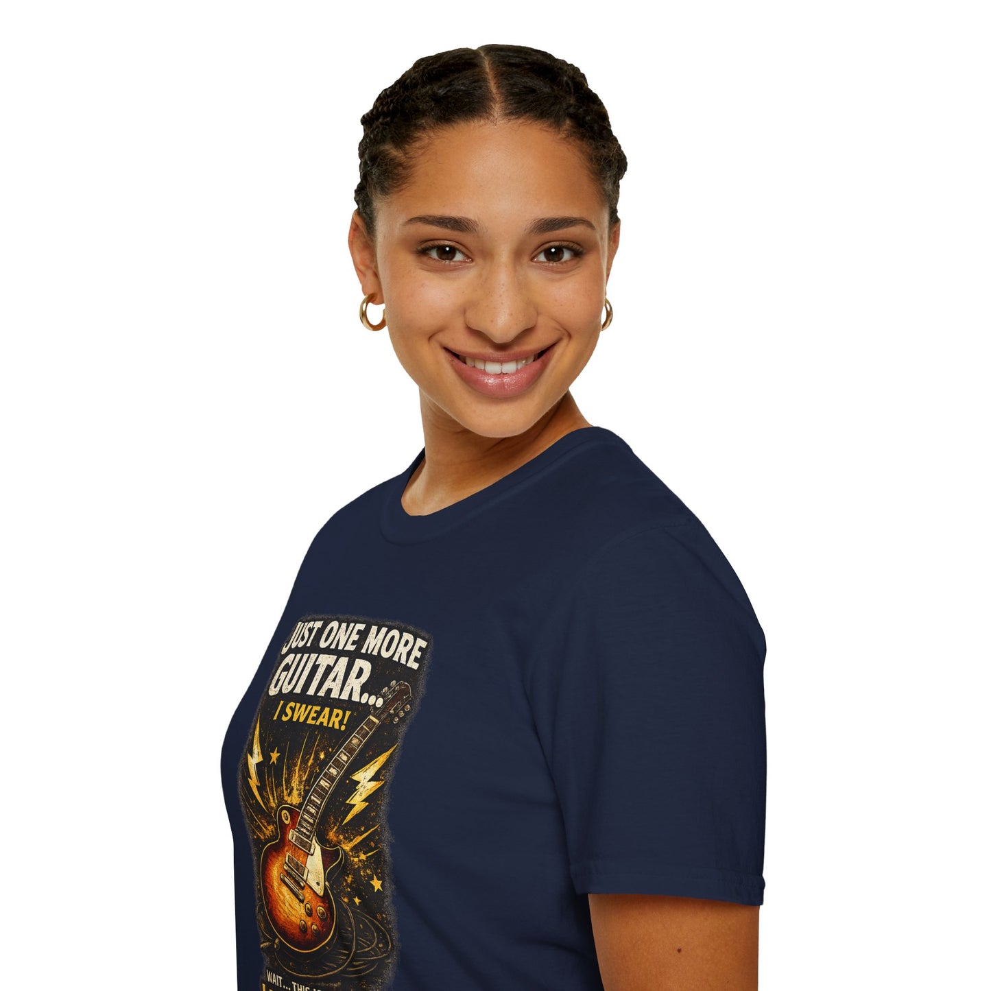 Guitar Lover T‑Shirt — "Just One More Guitar, I Lost Count" Retro Electric Guitar Tee