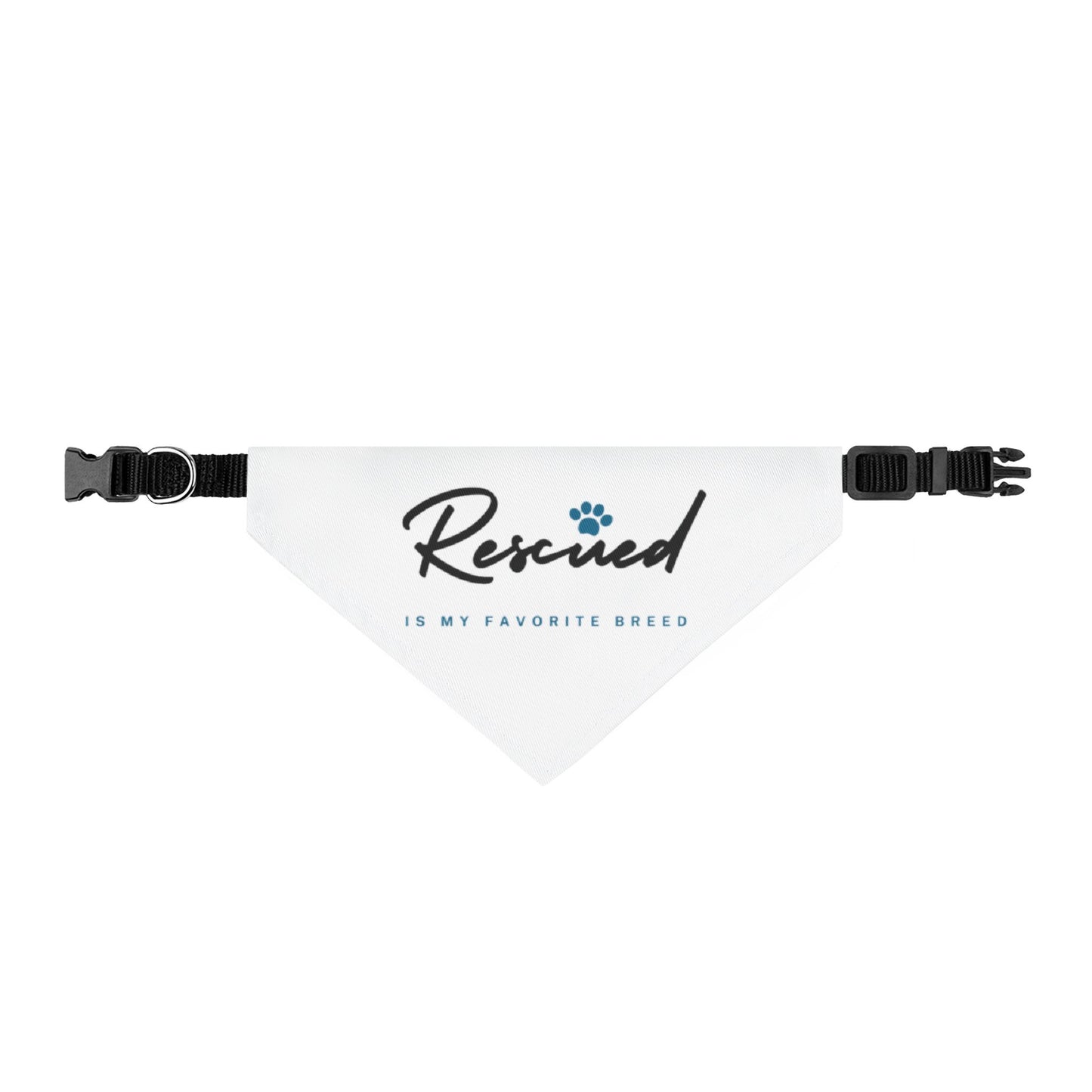 Rescued Is My Favorite Breed Clip-On Pet Bandana