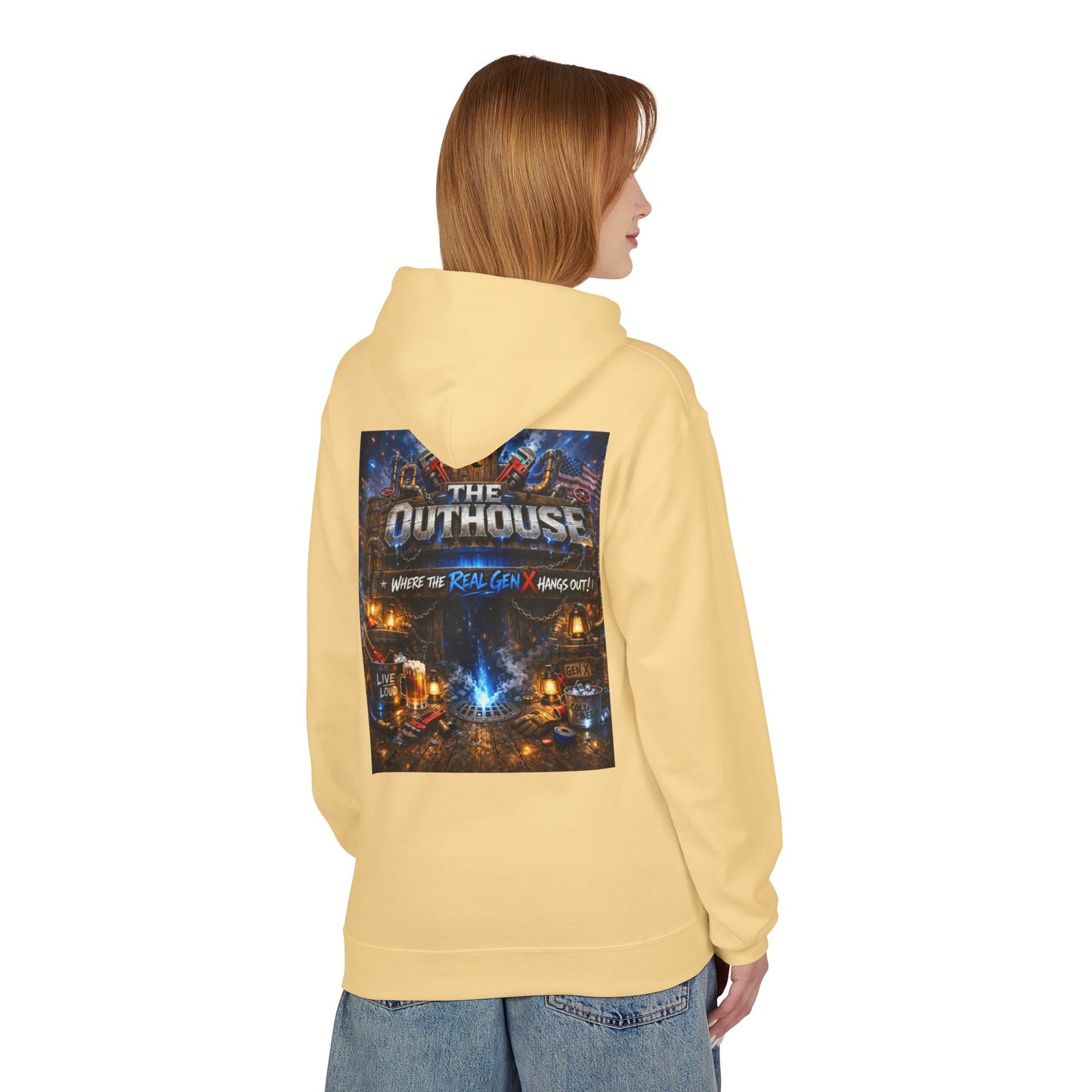 Hoodie — "The Outhouse" Fantasy Gaming Crew Pullover
