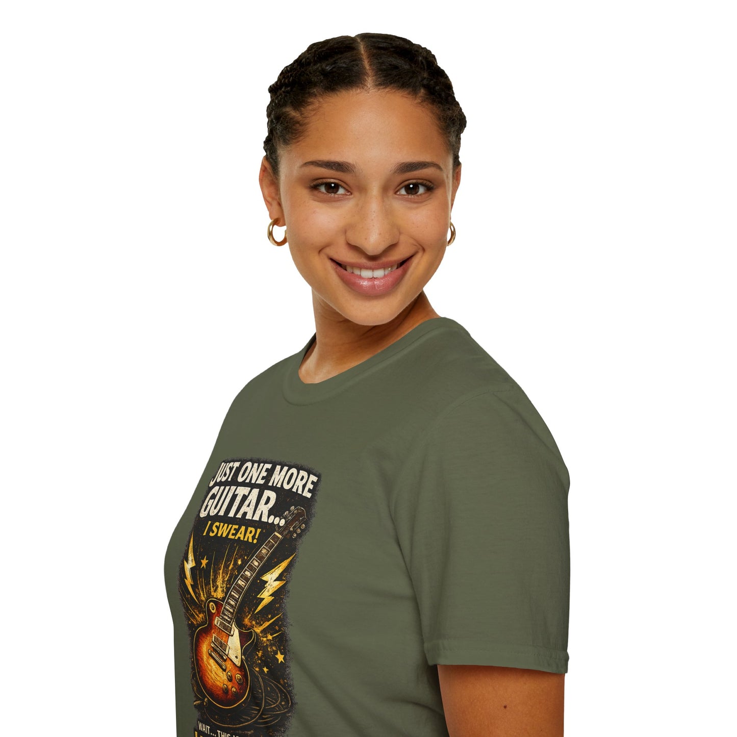 Guitar Lover T‑Shirt — "Just One More Guitar, I Lost Count" Retro Electric Guitar Tee