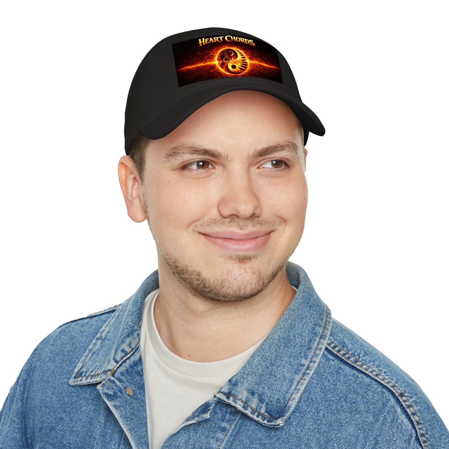 Heart Chords Baseball Cap — Fiery Yin Yang Music Logo