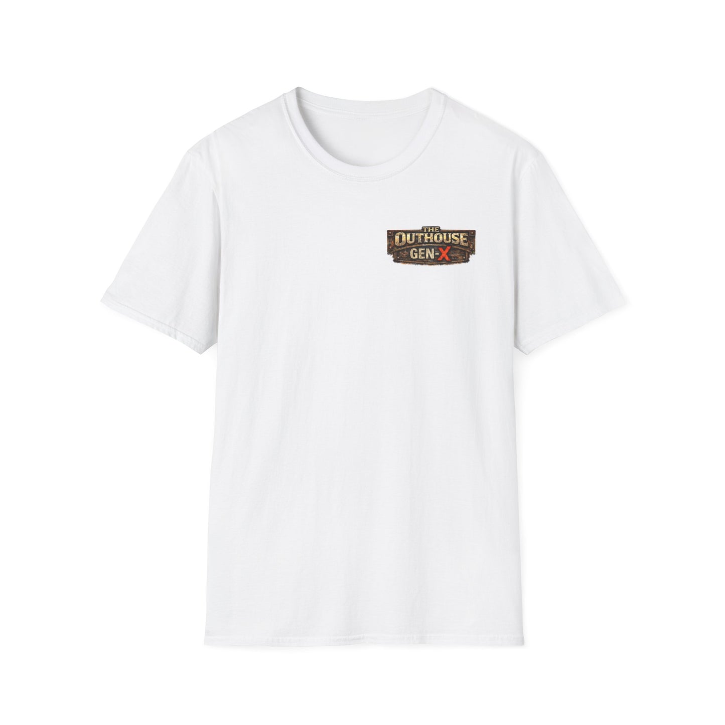 The Outhouse Cold Beer T-Shirt — Gen‑X Garage Hangout Graphic Tee
