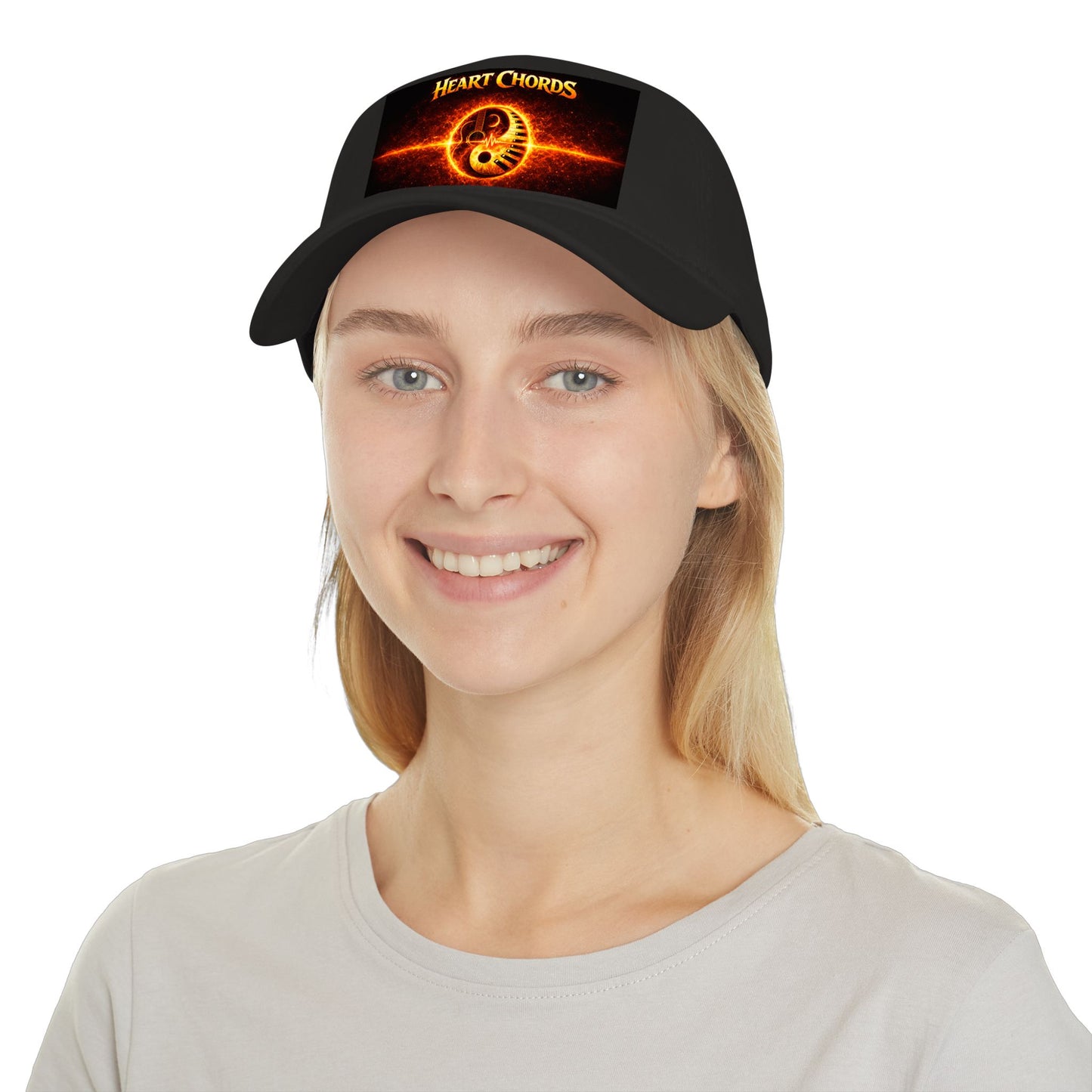 Heart Chords Baseball Cap — Fiery Yin Yang Music Logo