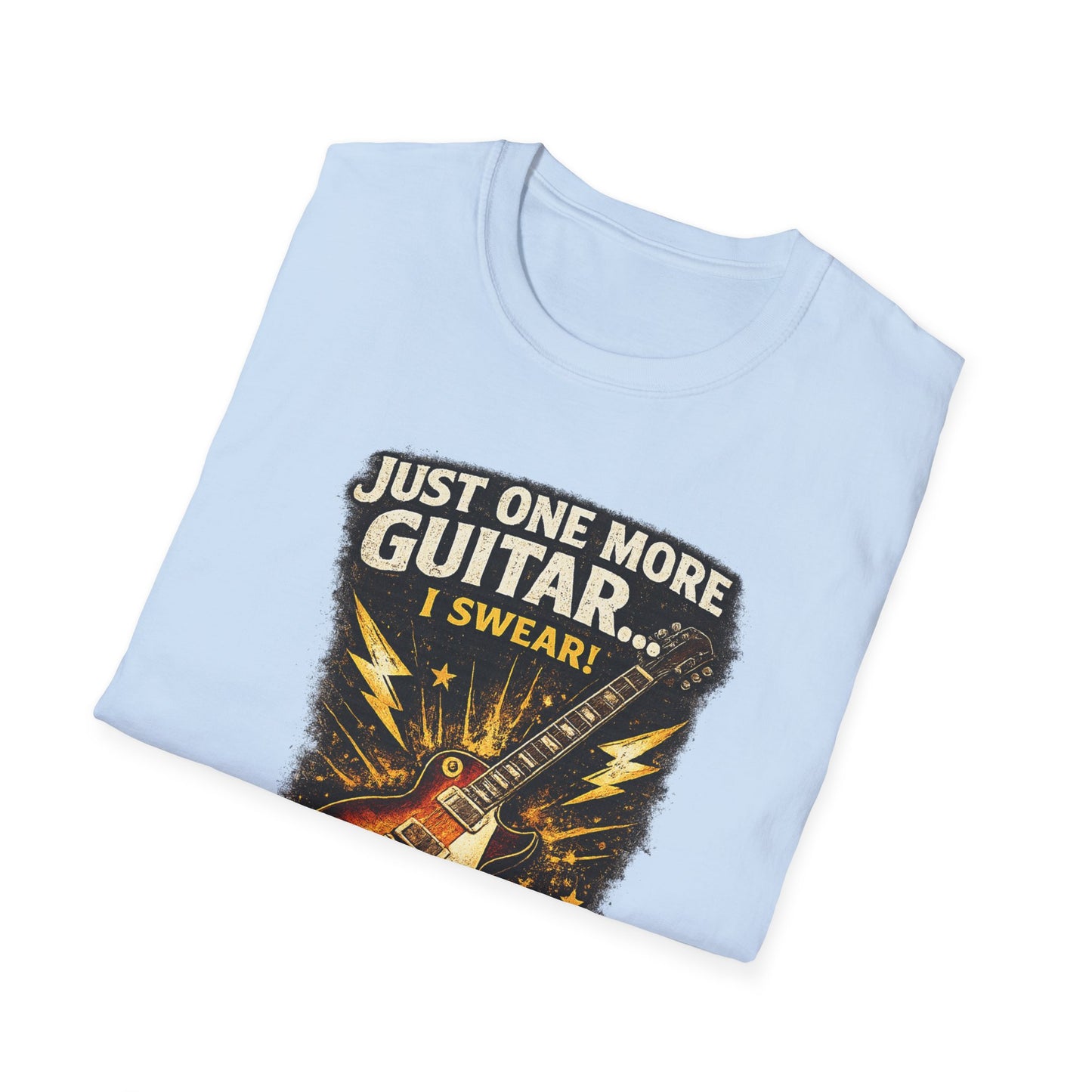 Guitar Lover T‑Shirt — "Just One More Guitar, I Lost Count" Retro Electric Guitar Tee