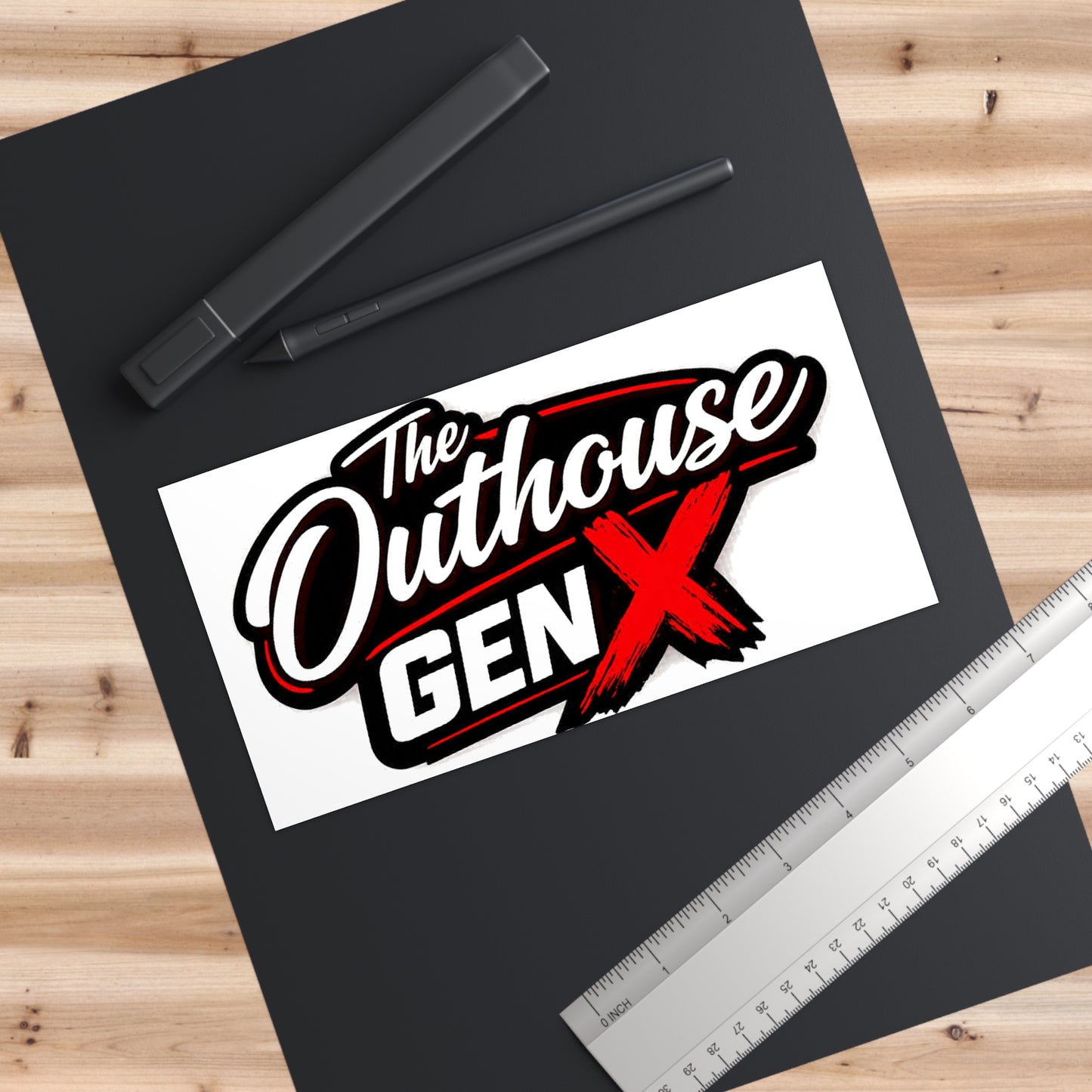 Bumper Sticker — “The Outhouse Gen X” Retro Car Decal