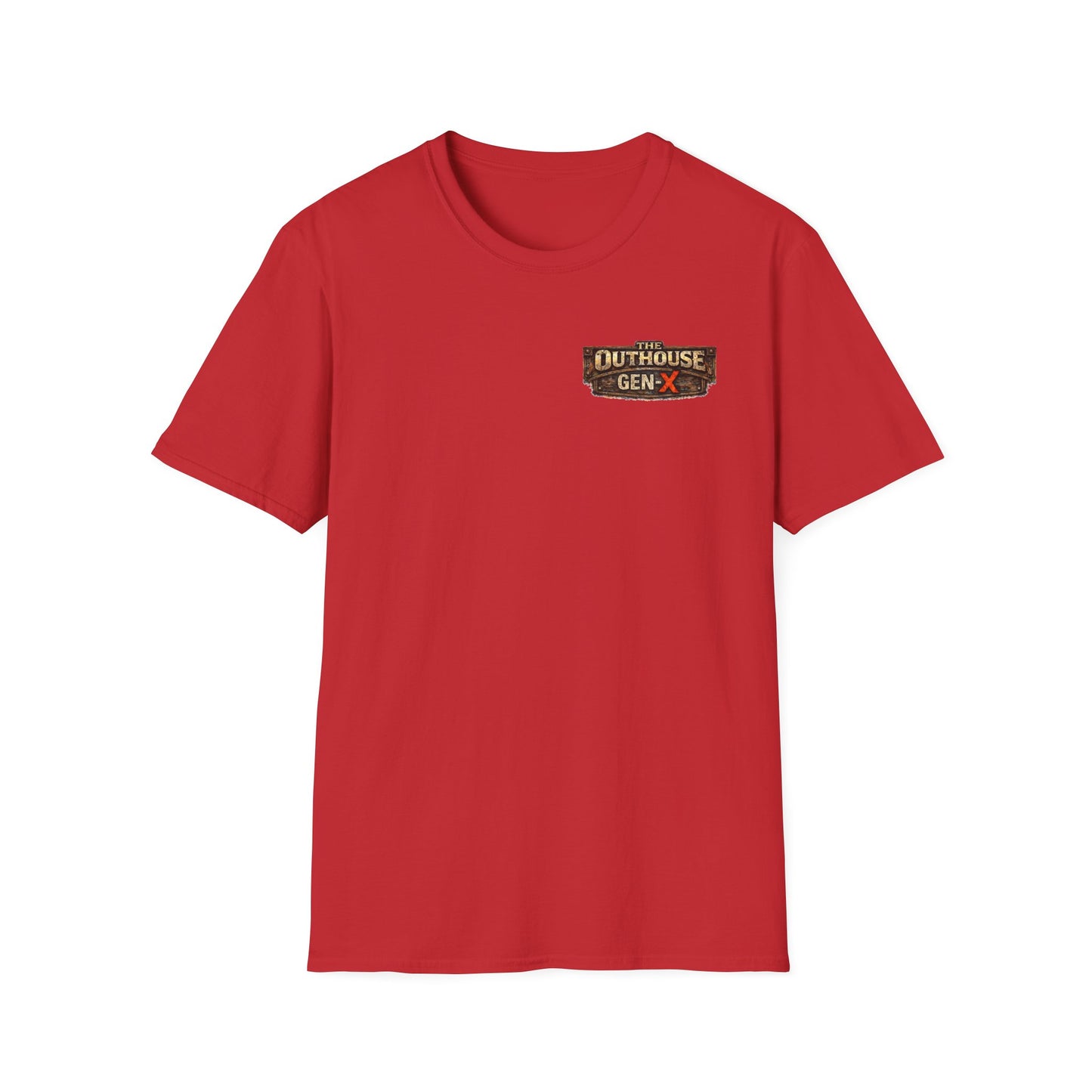 The Outhouse Cold Beer T-Shirt — Gen‑X Garage Hangout Graphic Tee