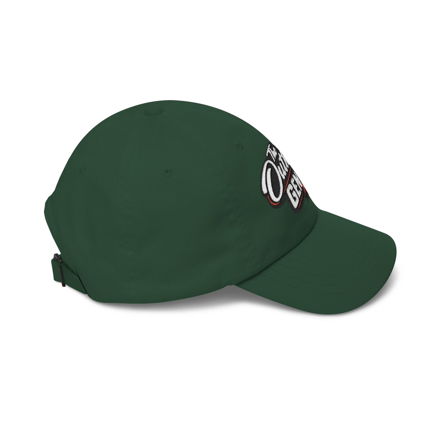 Outhouse Gen‑X Dad Cap — Bold Red X Logo Hat