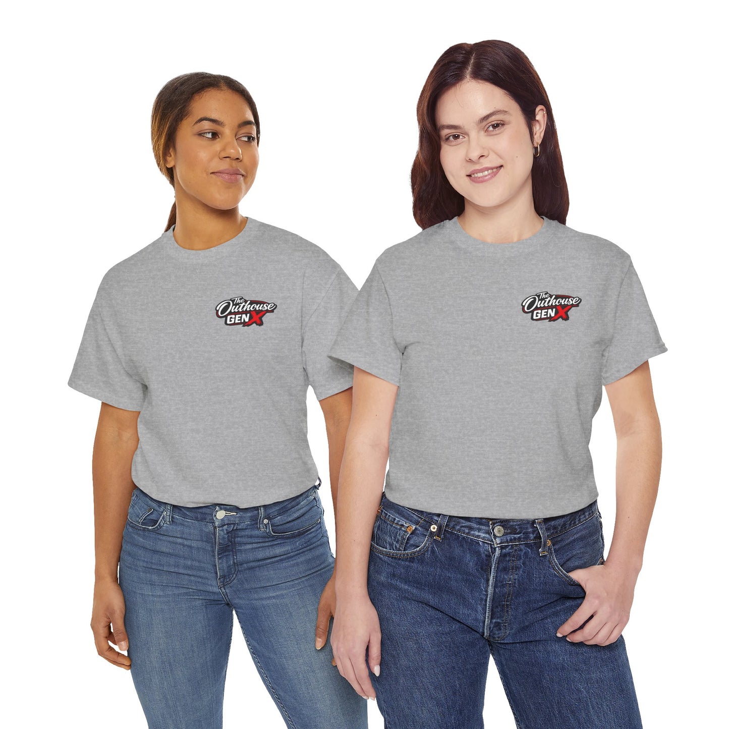 The Outhouse Gen X Tee — Retro Campfire Nostalgia Graphic T-Shirt