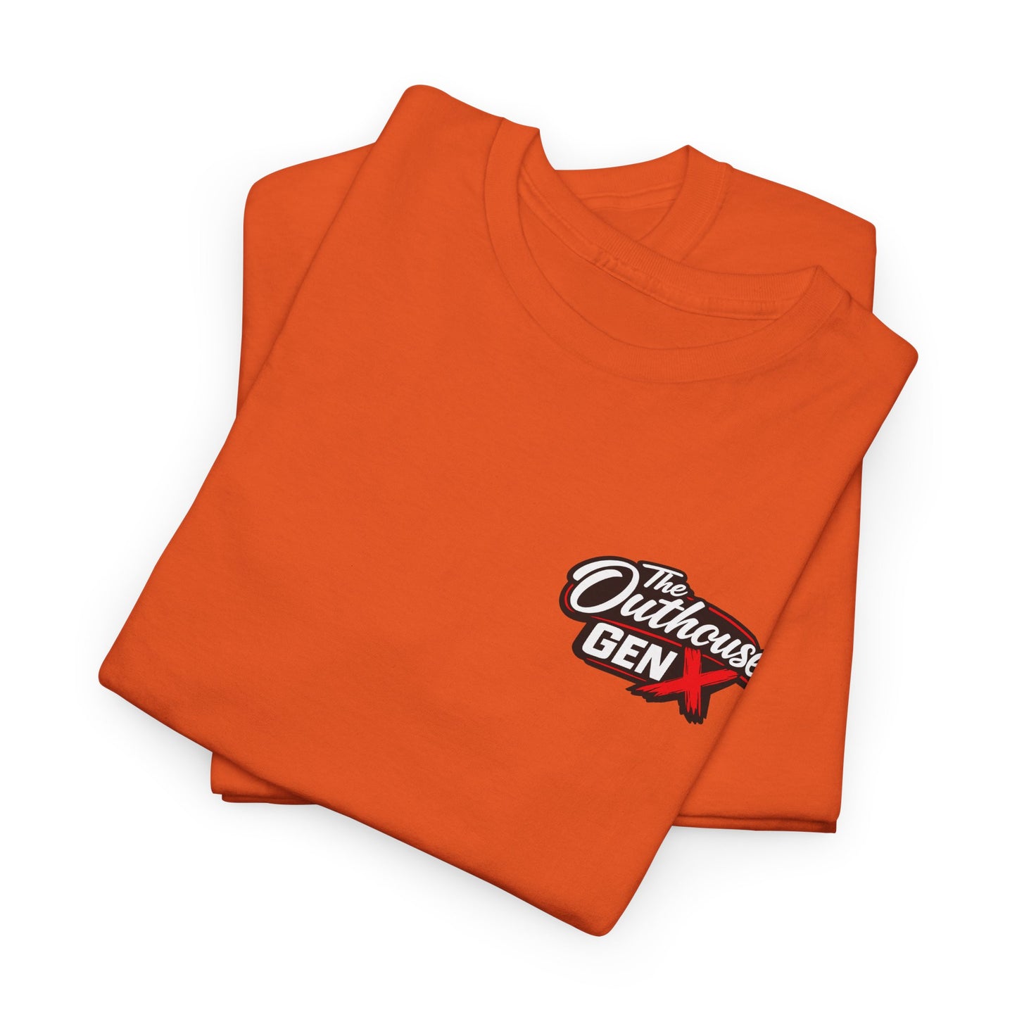 The Outhouse Gen X Tee — Retro Campfire Nostalgia Graphic T-Shirt