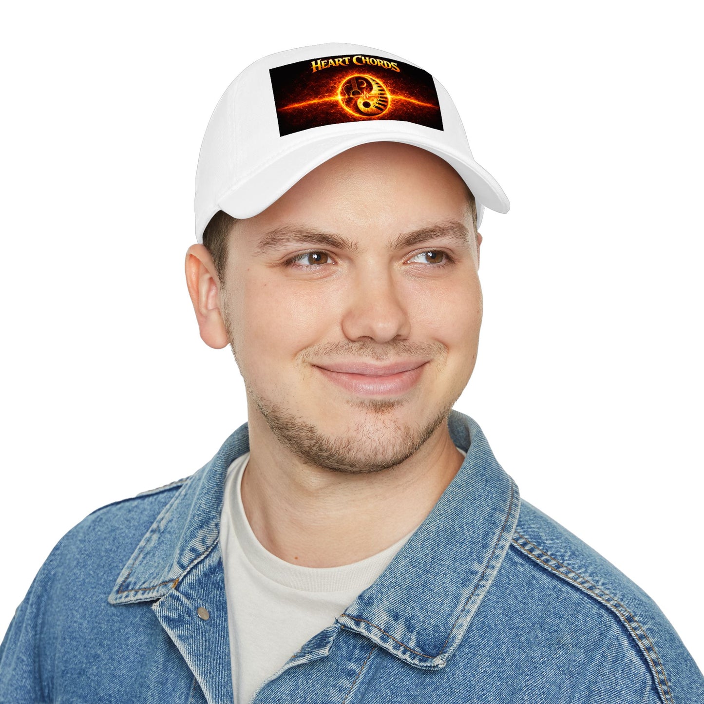 Heart Chords Baseball Cap — Fiery Yin Yang Music Logo