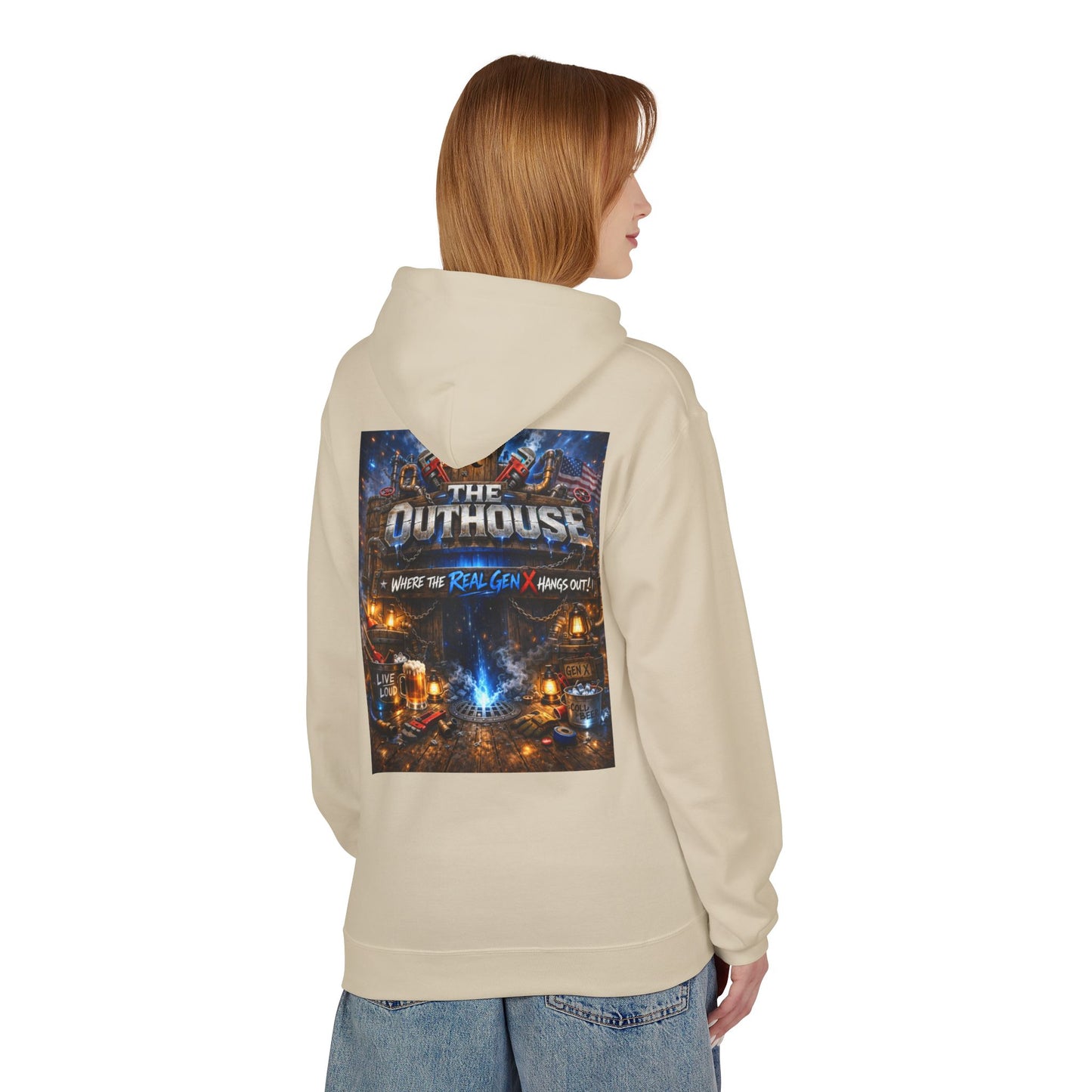 Hoodie — "The Outhouse" Fantasy Gaming Crew Pullover