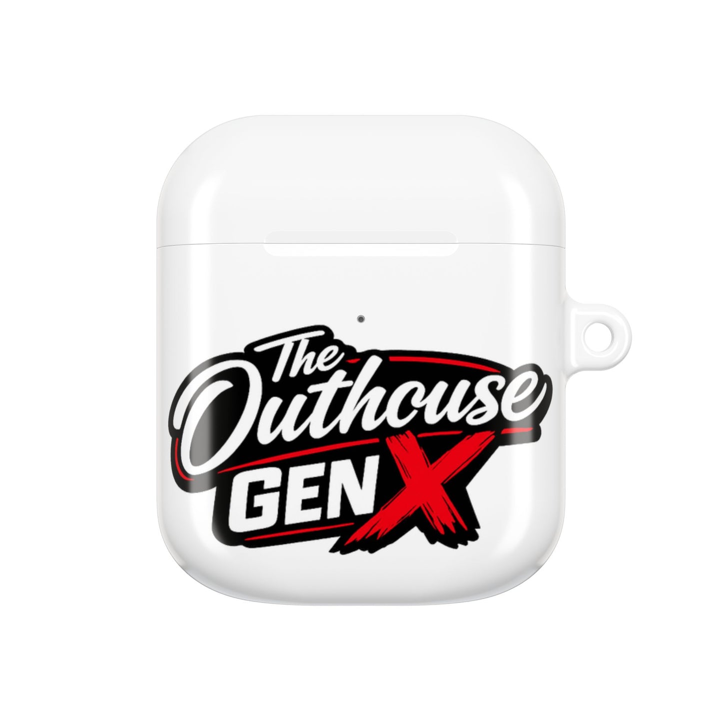 Gen X Outhouse AirPod Case – Retro Logo Protective Earbud Cover