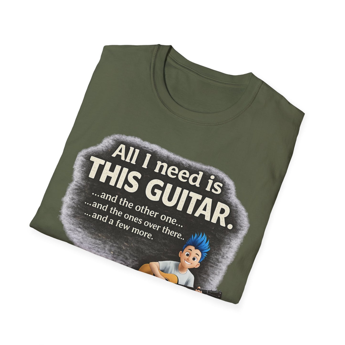 Guitar Lover T-Shirt — "All I Need Is This Guitar" Graphic Tee