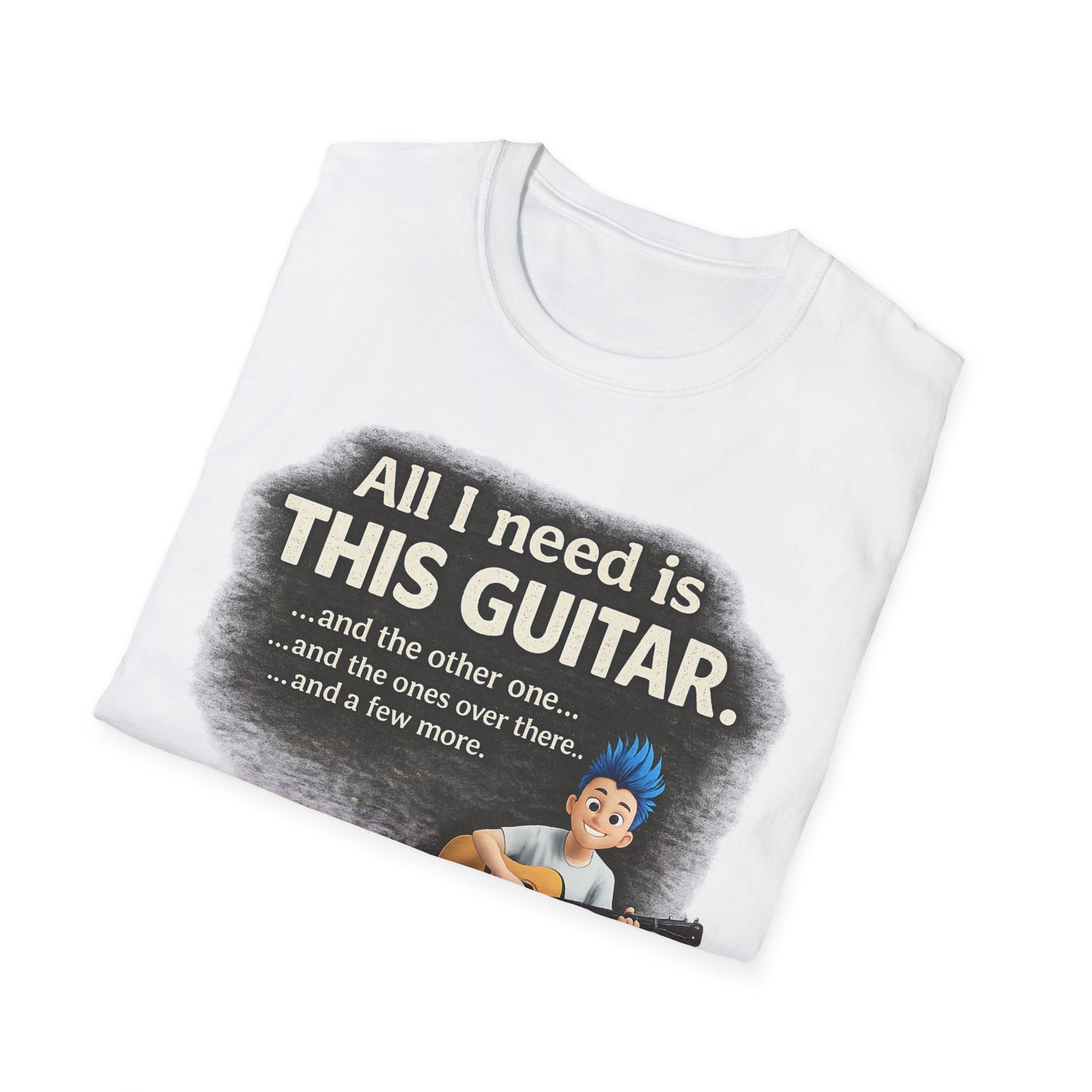 Guitar Lover T-Shirt — "All I Need Is This Guitar" Graphic Tee