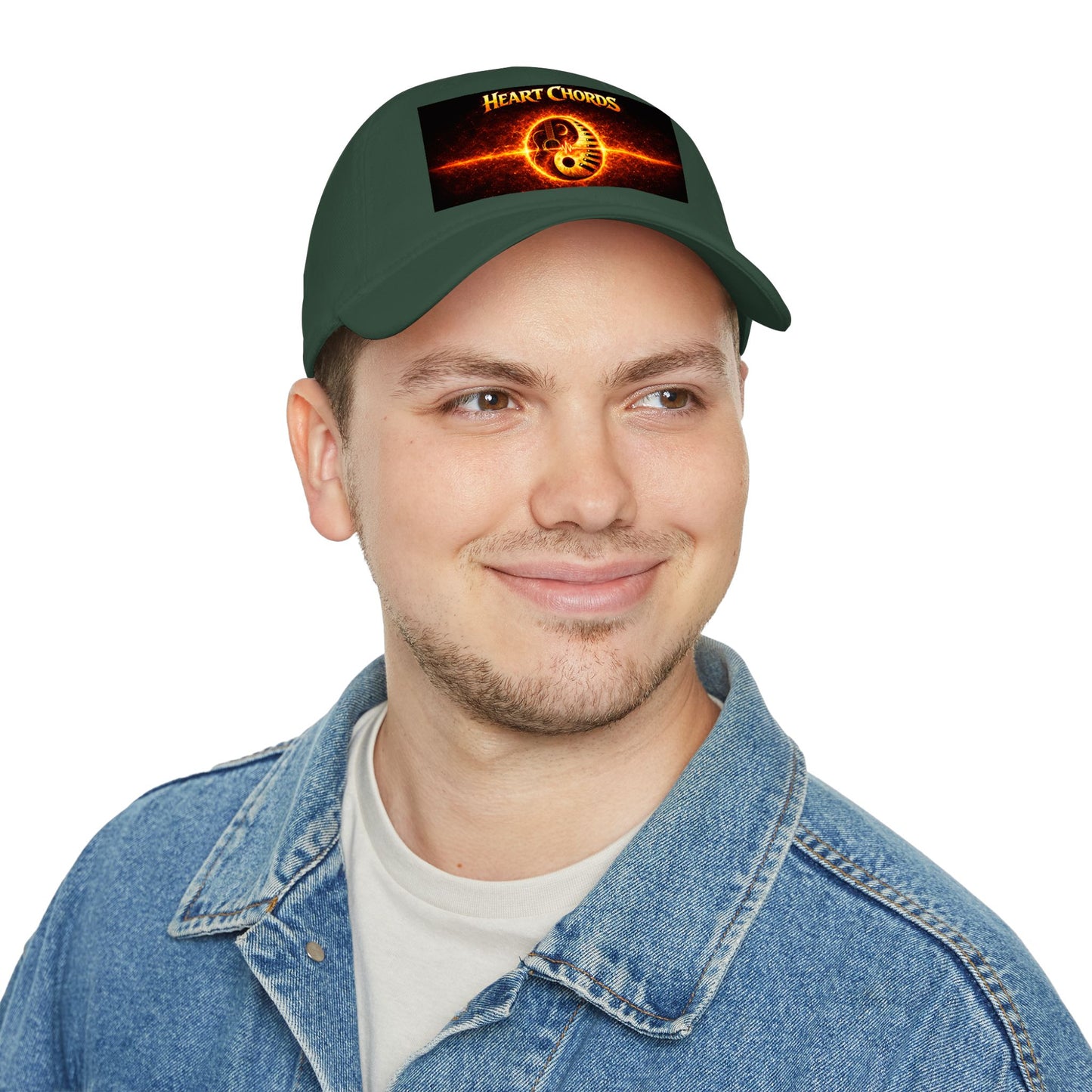 Heart Chords Baseball Cap — Fiery Yin Yang Music Logo