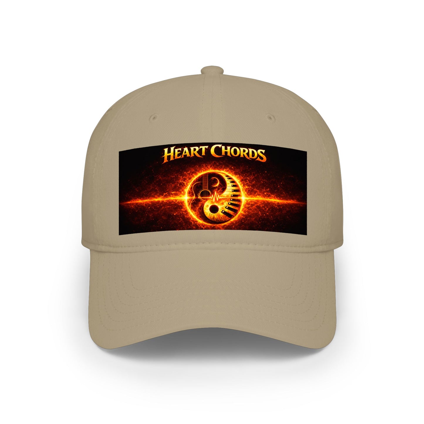Heart Chords Baseball Cap — Fiery Yin Yang Music Logo