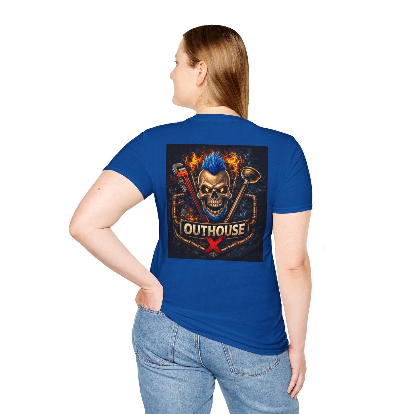 Outhouse X Skull Plumbing T-Shirt