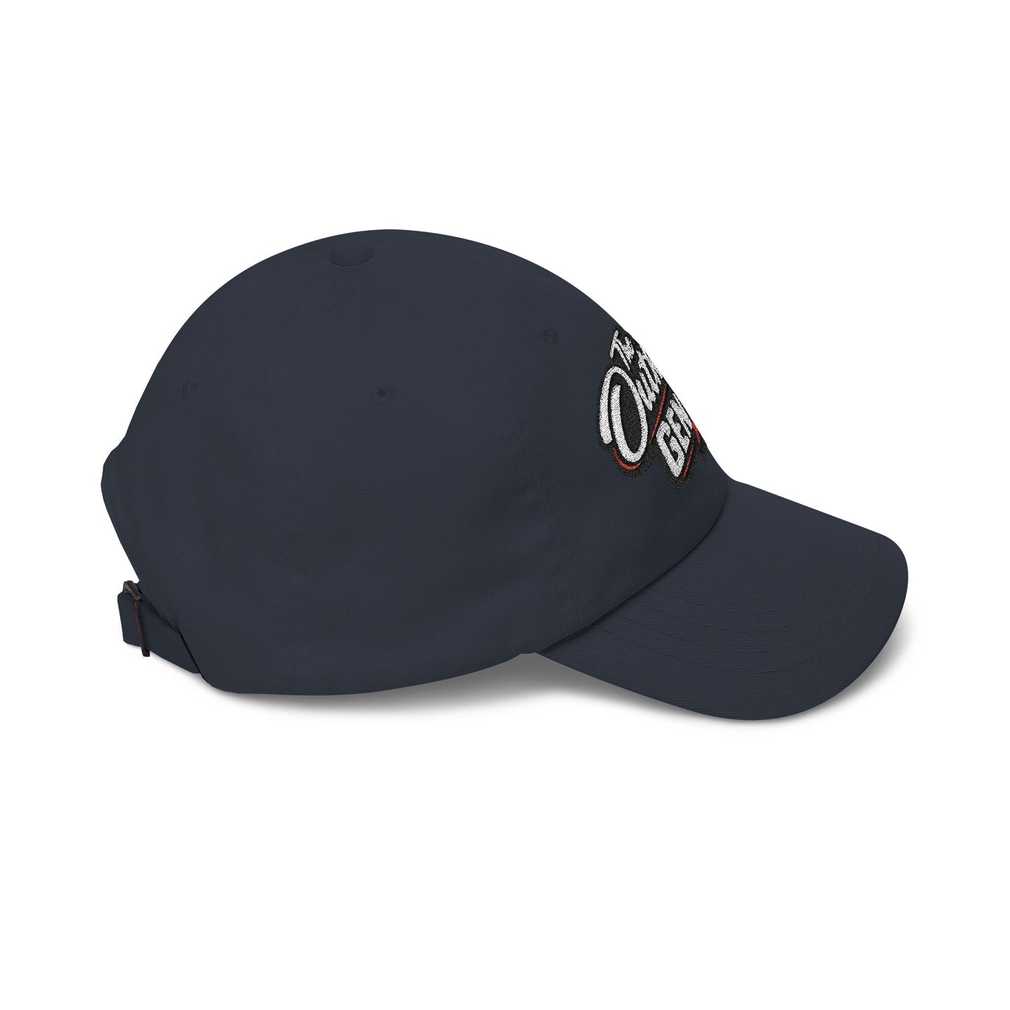 Outhouse Gen‑X Dad Cap — Bold Red X Logo Hat