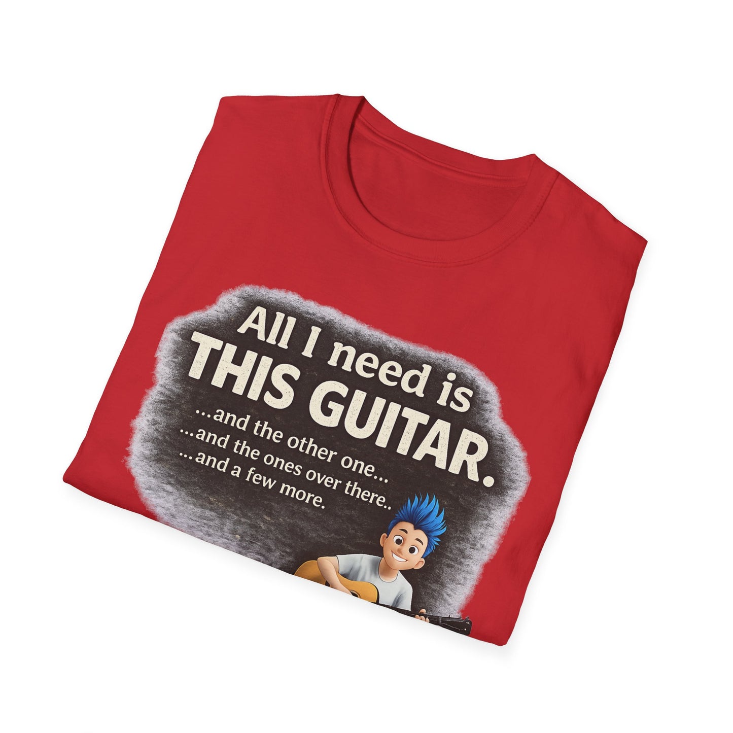 Guitar Lover T-Shirt — "All I Need Is This Guitar" Graphic Tee