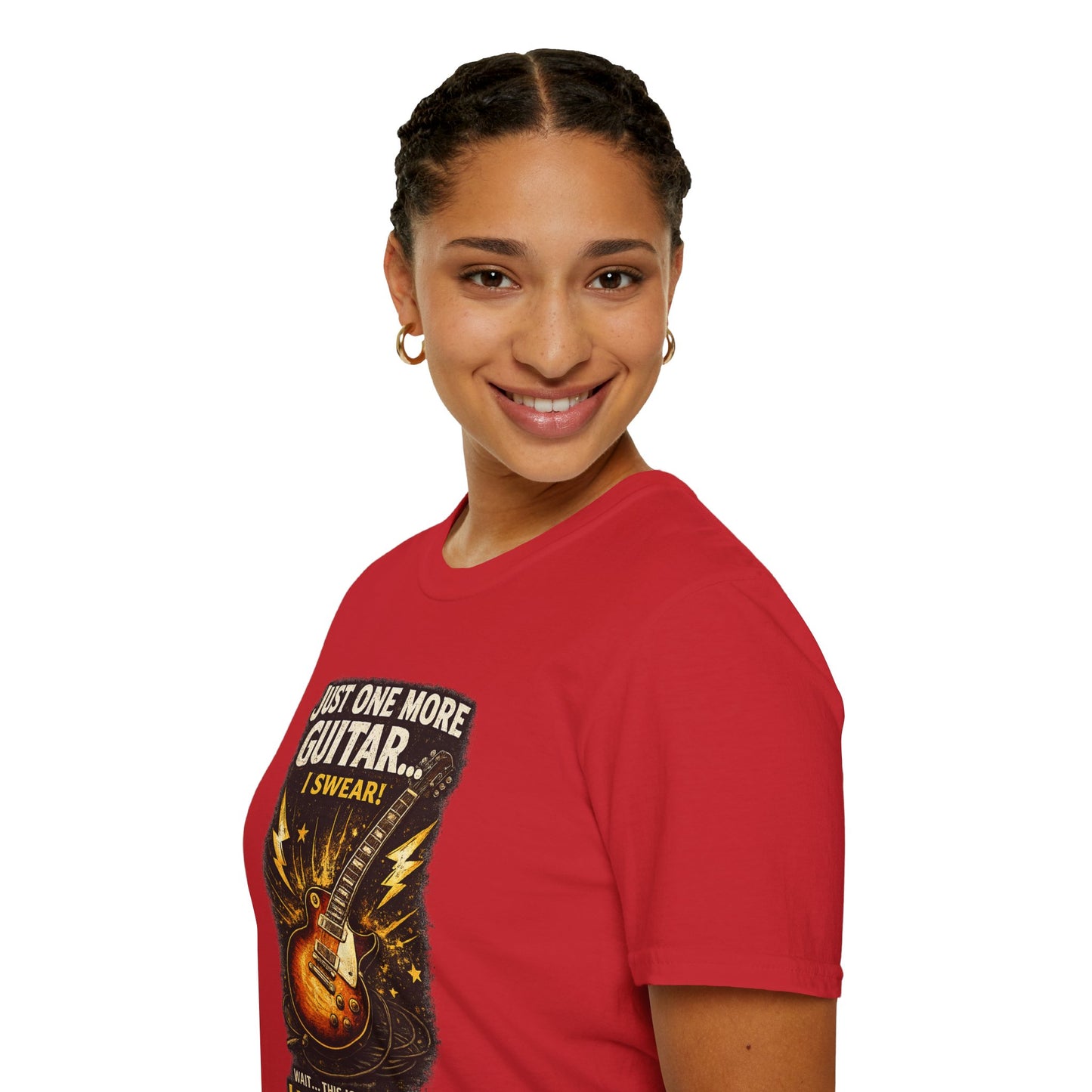 Guitar Lover T‑Shirt — "Just One More Guitar, I Lost Count" Retro Electric Guitar Tee