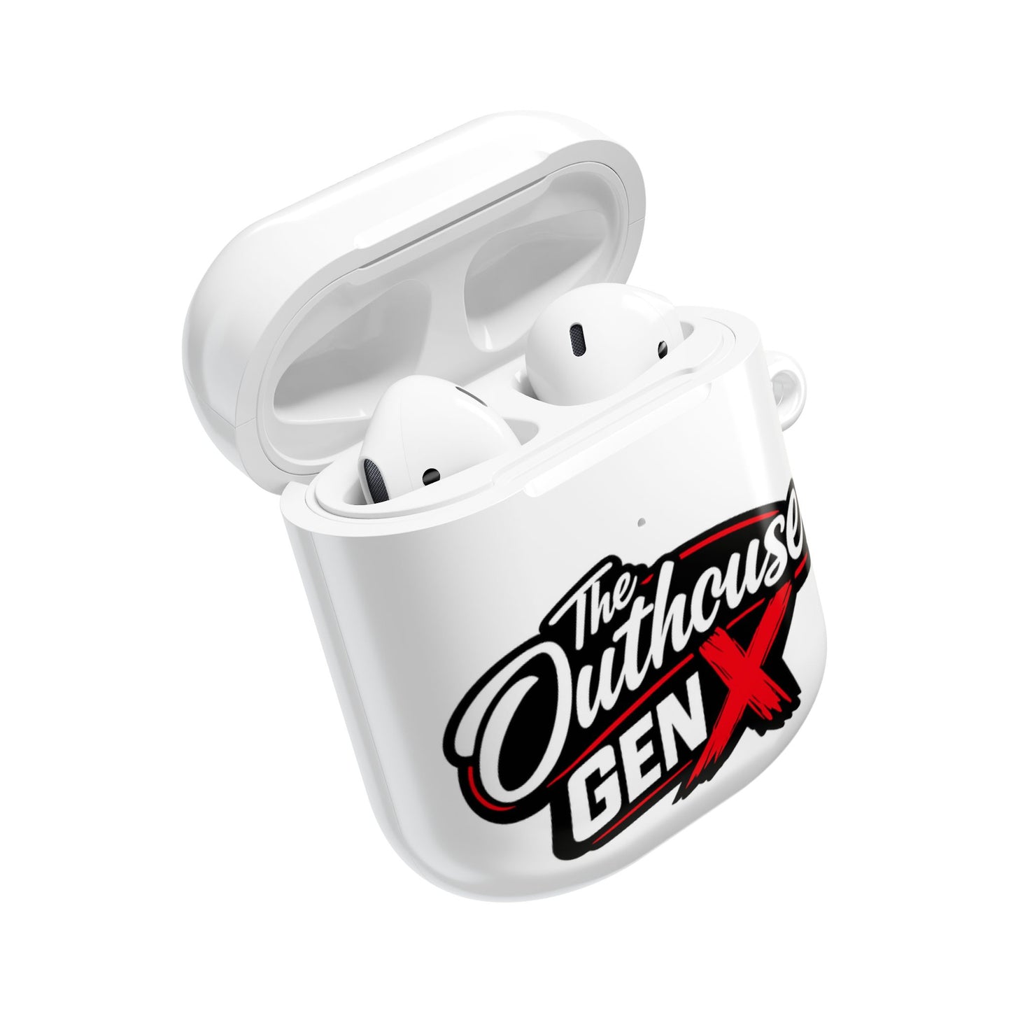 Gen X Outhouse AirPod Case – Retro Logo Protective Earbud Cover