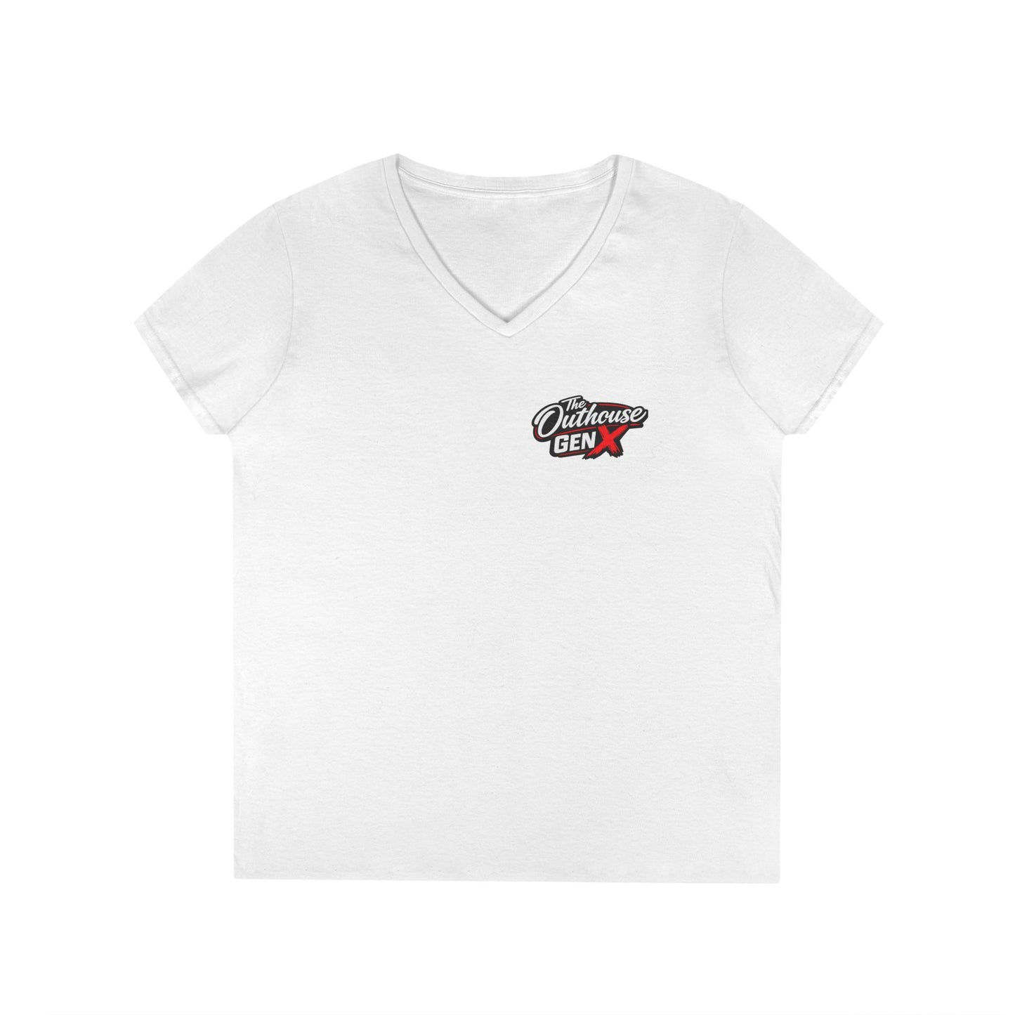 Gen X 'Raised on Hose Water' Ladies' V-Neck T-Shirt