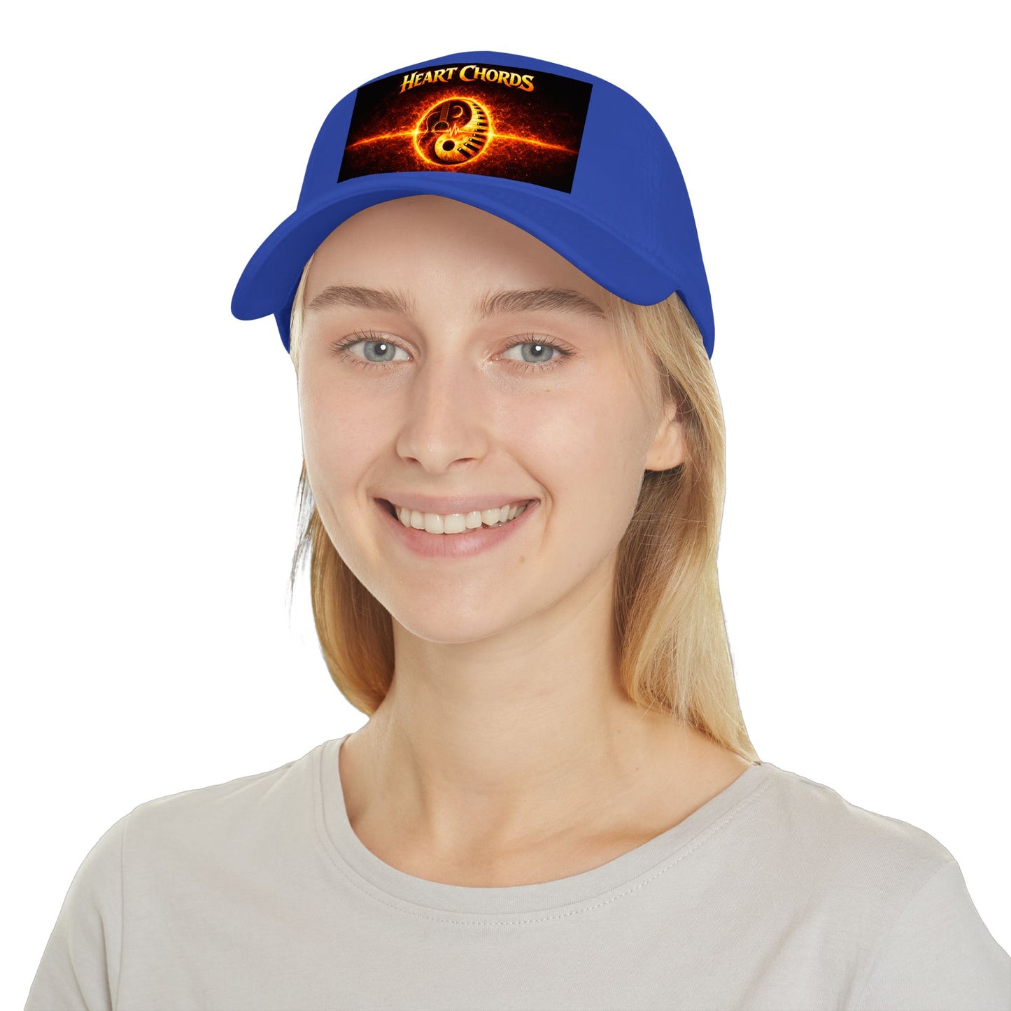Heart Chords Baseball Cap — Fiery Yin Yang Music Logo