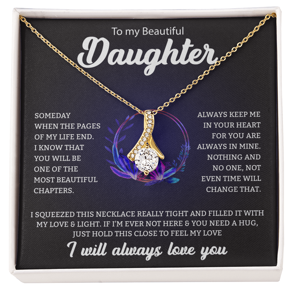To My Beautiful Daughter | Alluring Beauty Necklace