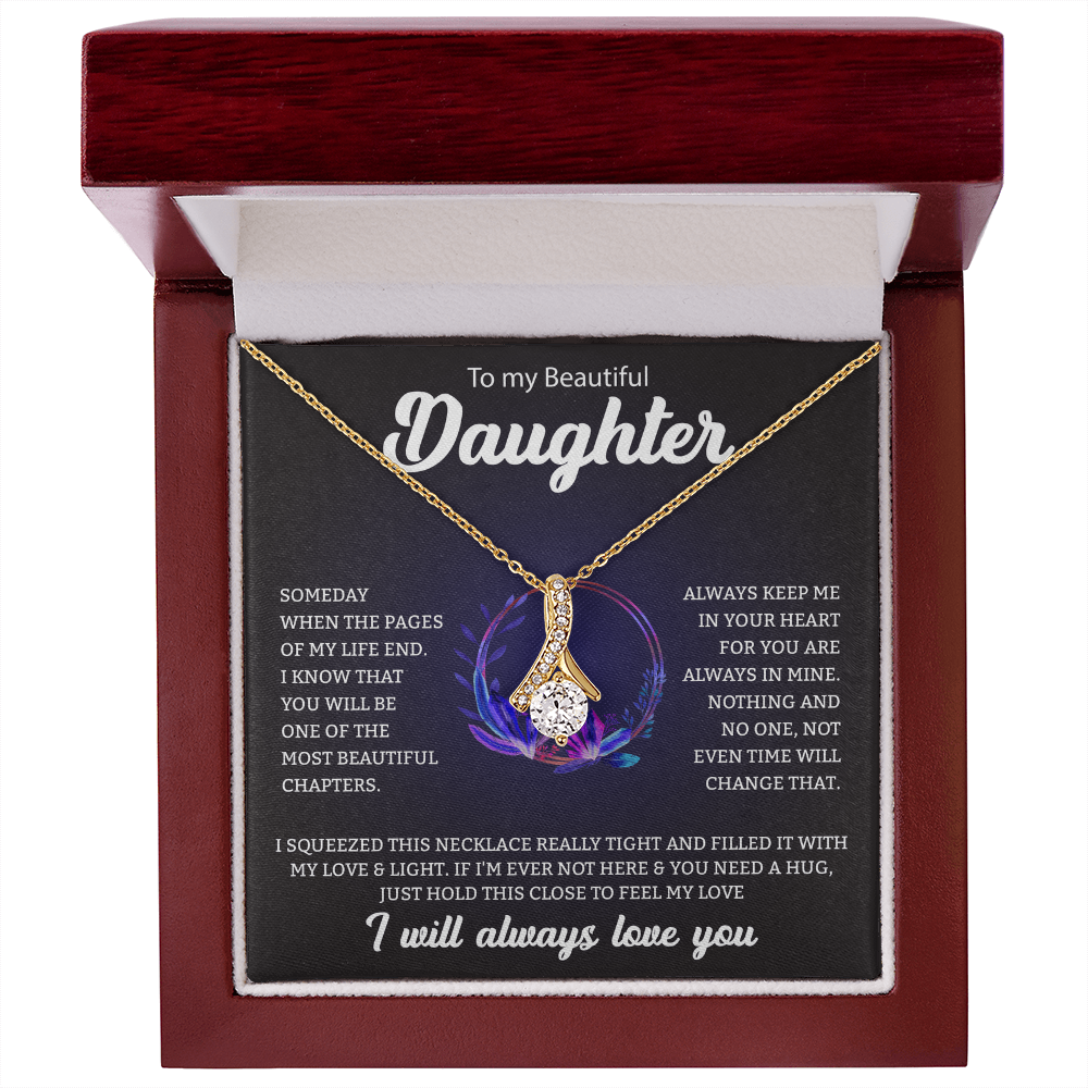 To My Beautiful Daughter | Alluring Beauty Necklace