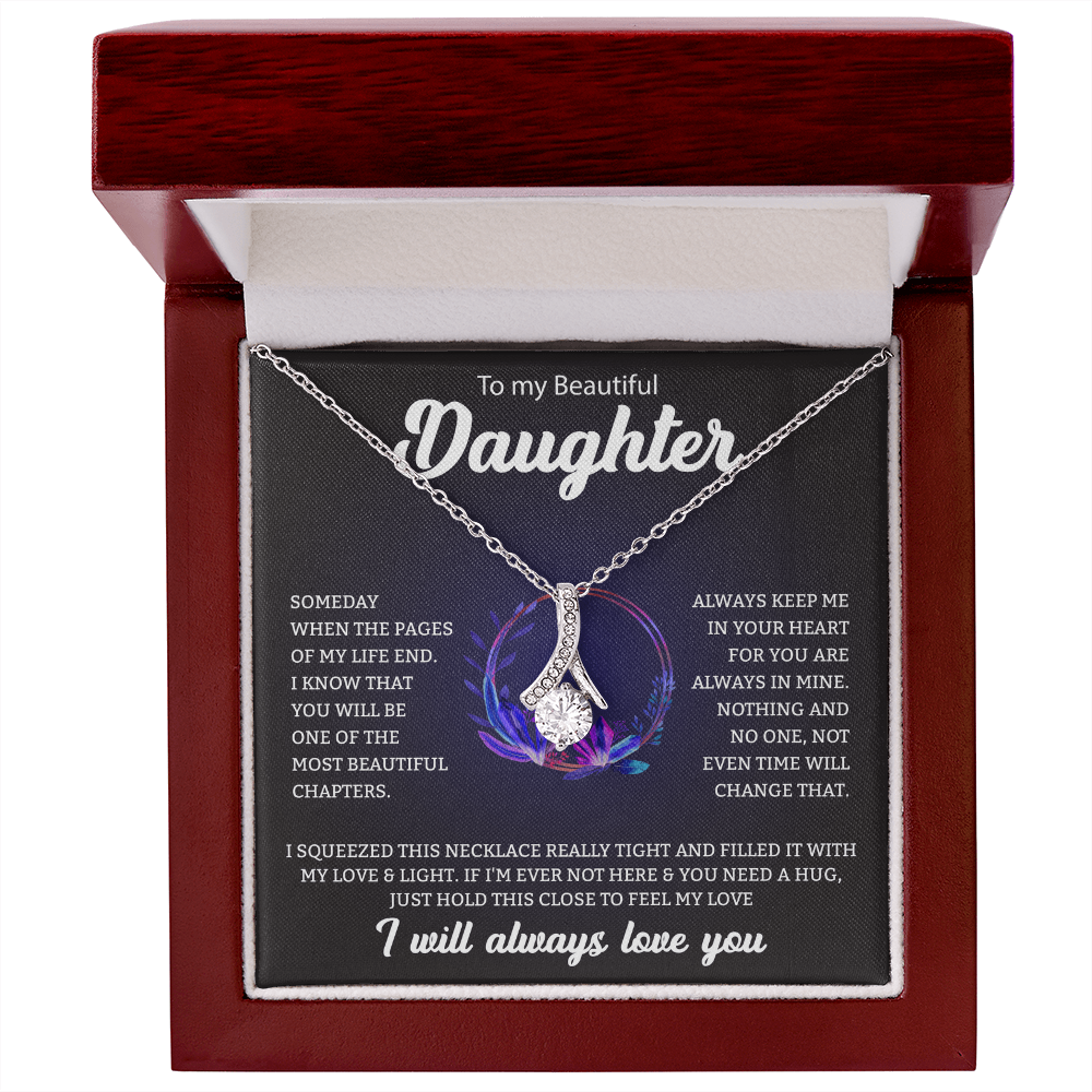 To My Beautiful Daughter | Alluring Beauty Necklace