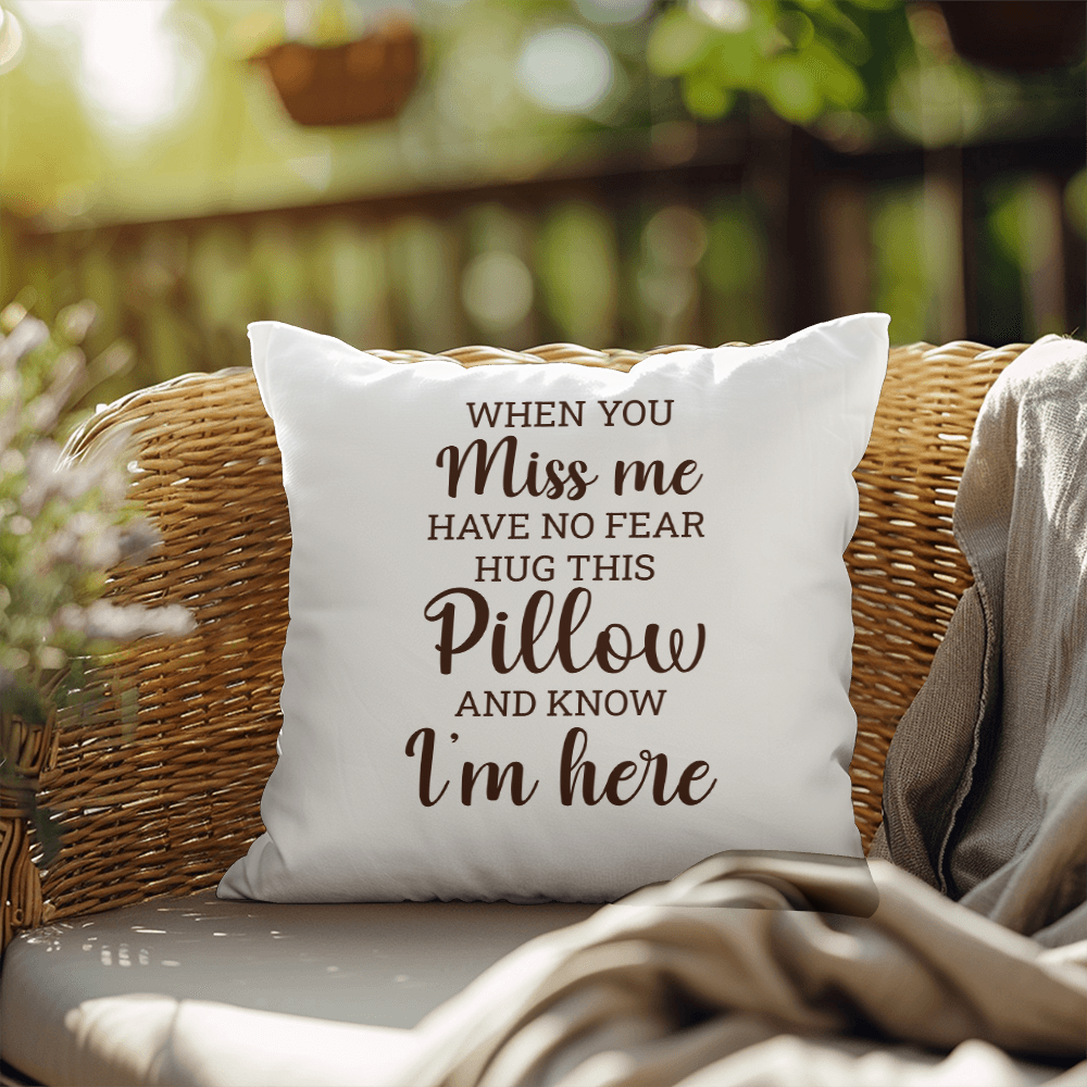 When You Miss Me | Outdoor Pillow