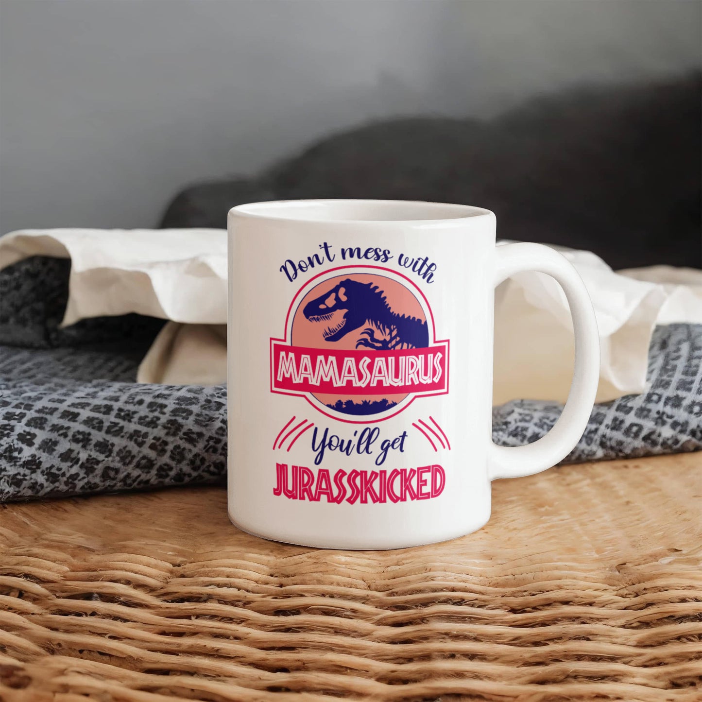 Mamasaurus | White Ceramic Mug