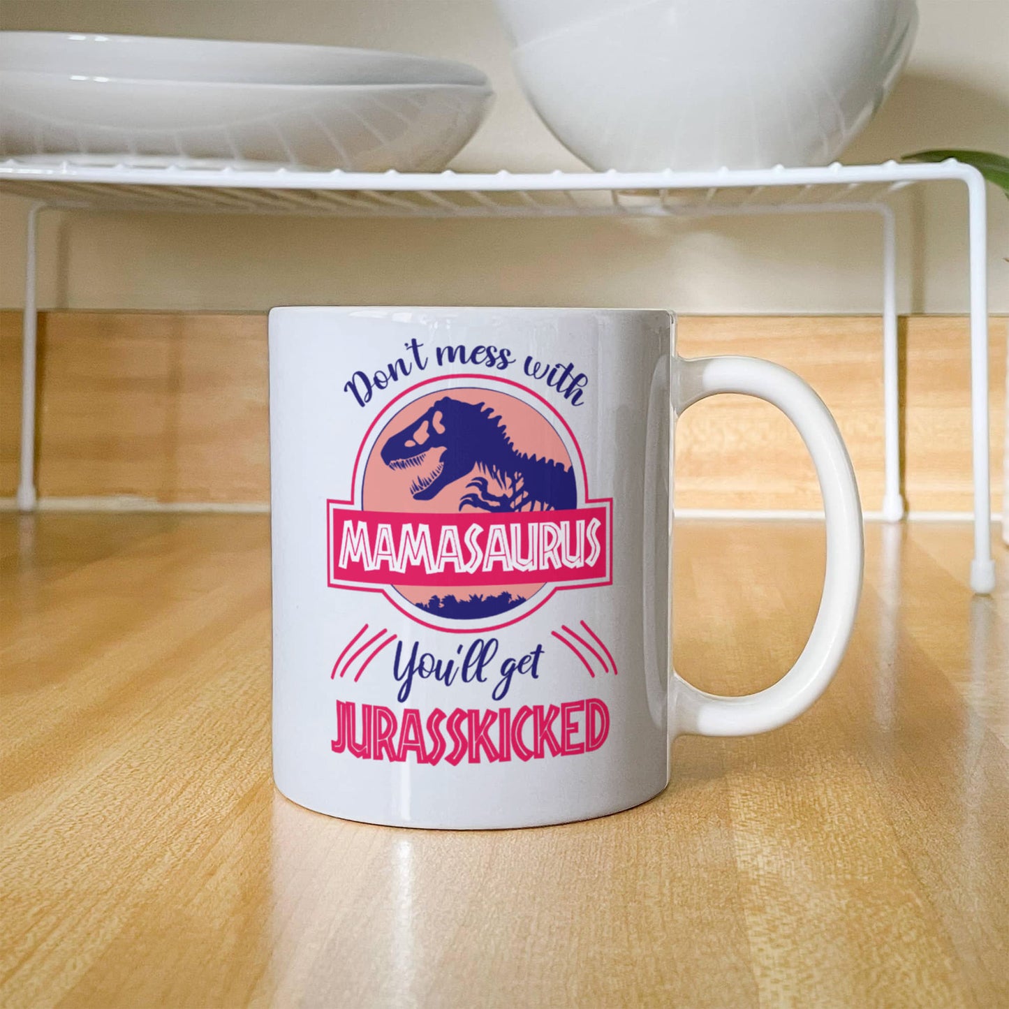 Mamasaurus | White Ceramic Mug