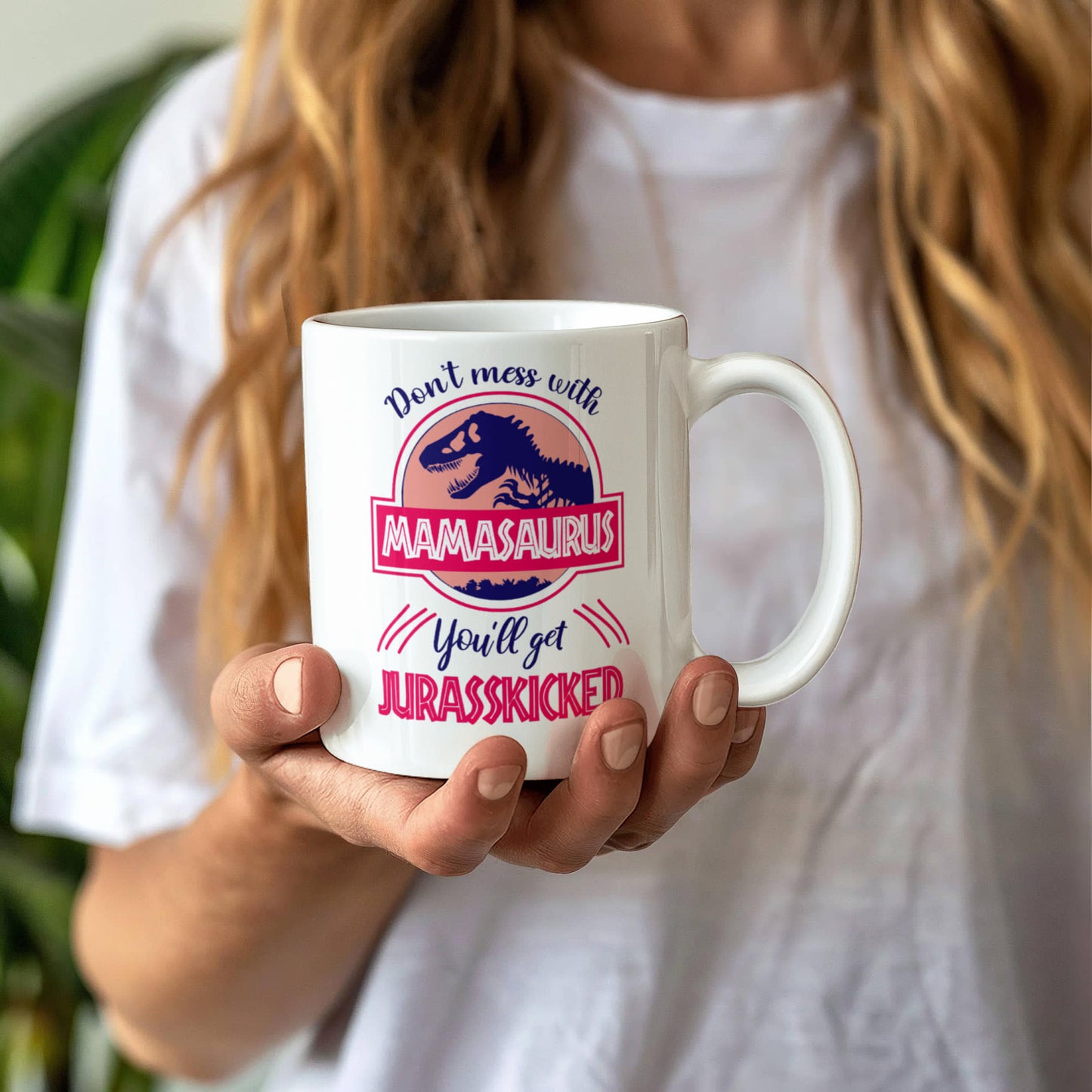 Mamasaurus | White Ceramic Mug