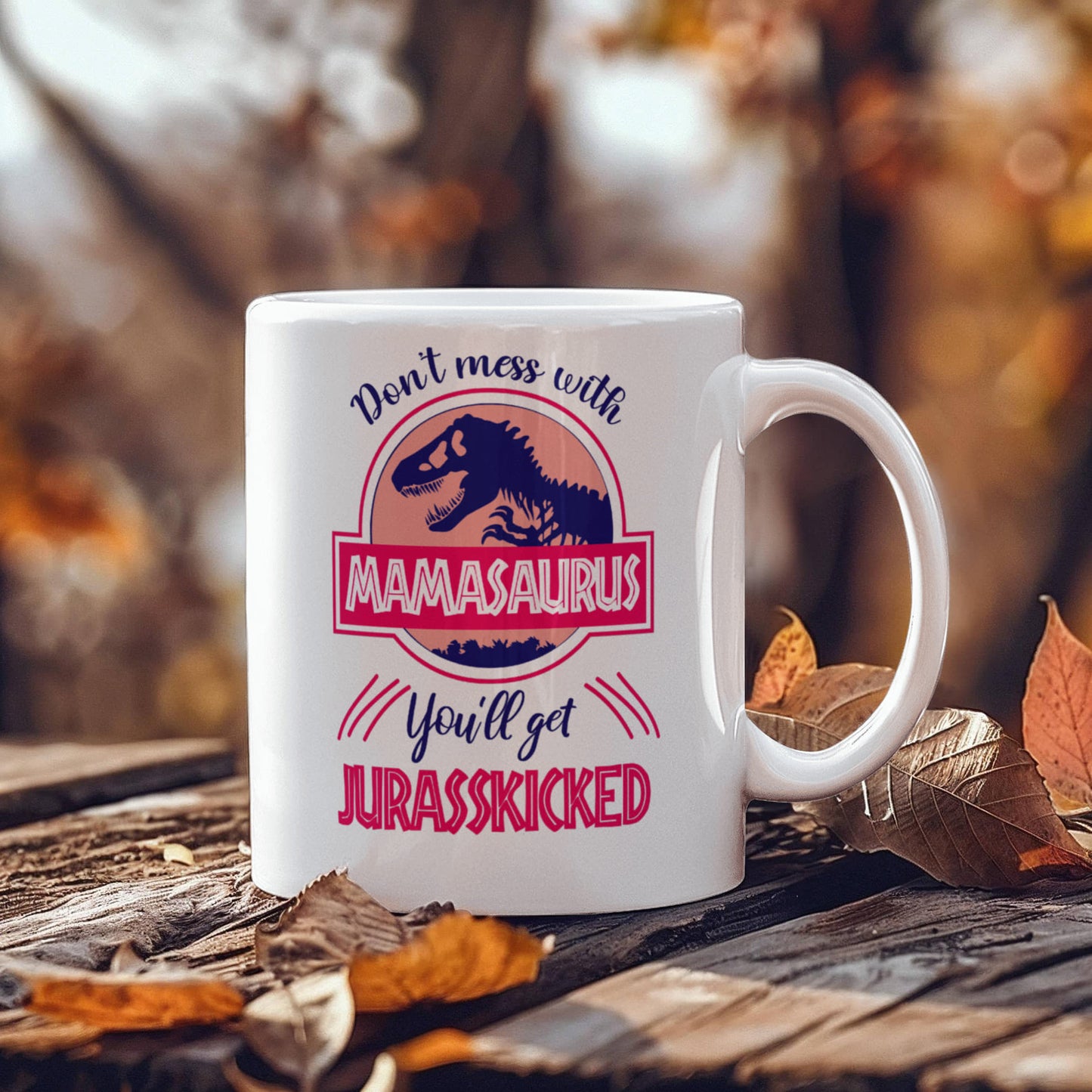 Mamasaurus | White Ceramic Mug