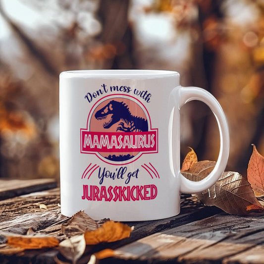 Mamasaurus | White Ceramic Mug